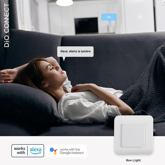Interrupteur connecté blanc DIO
