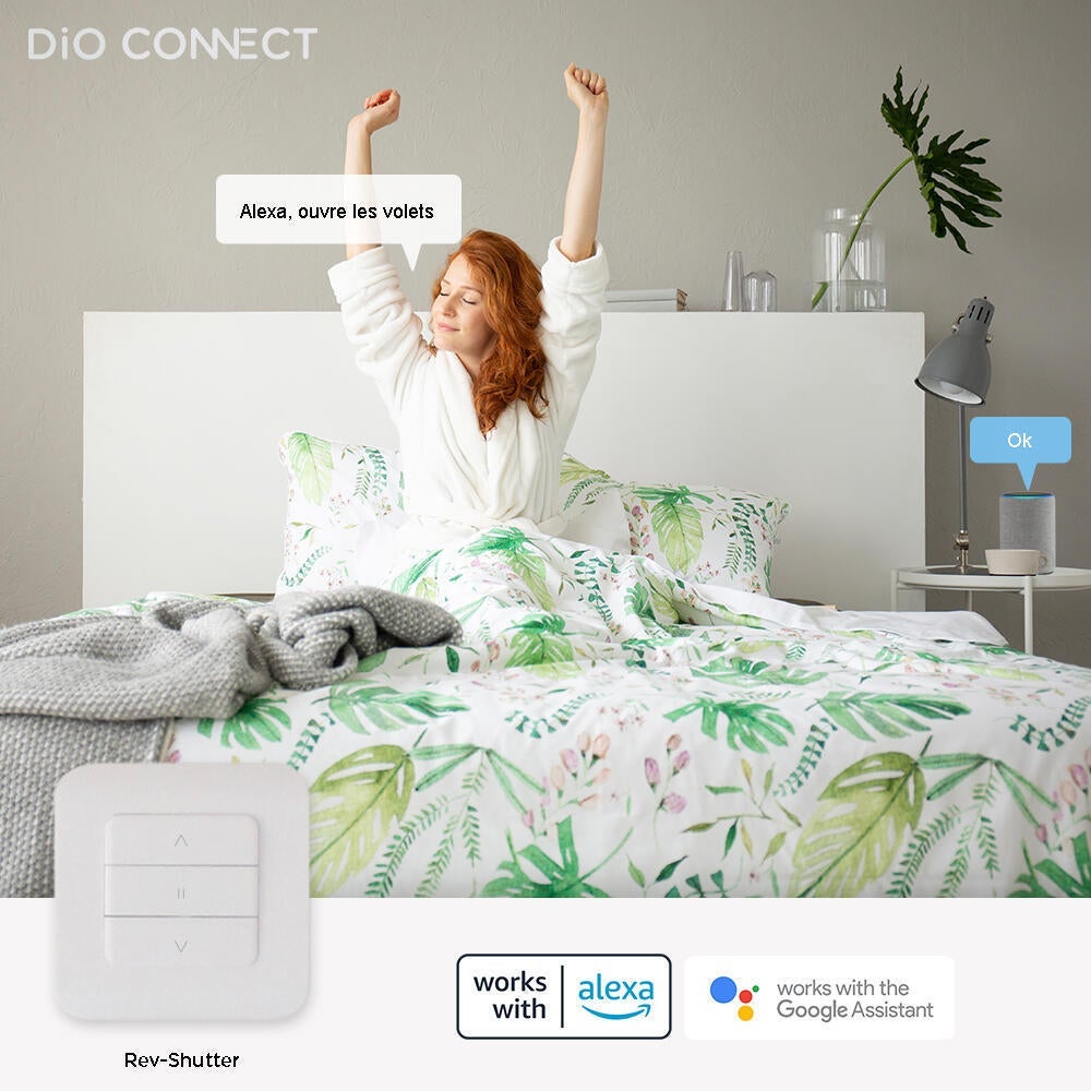 Interrupteur volet roulant connecté blanc DIO
 - 4