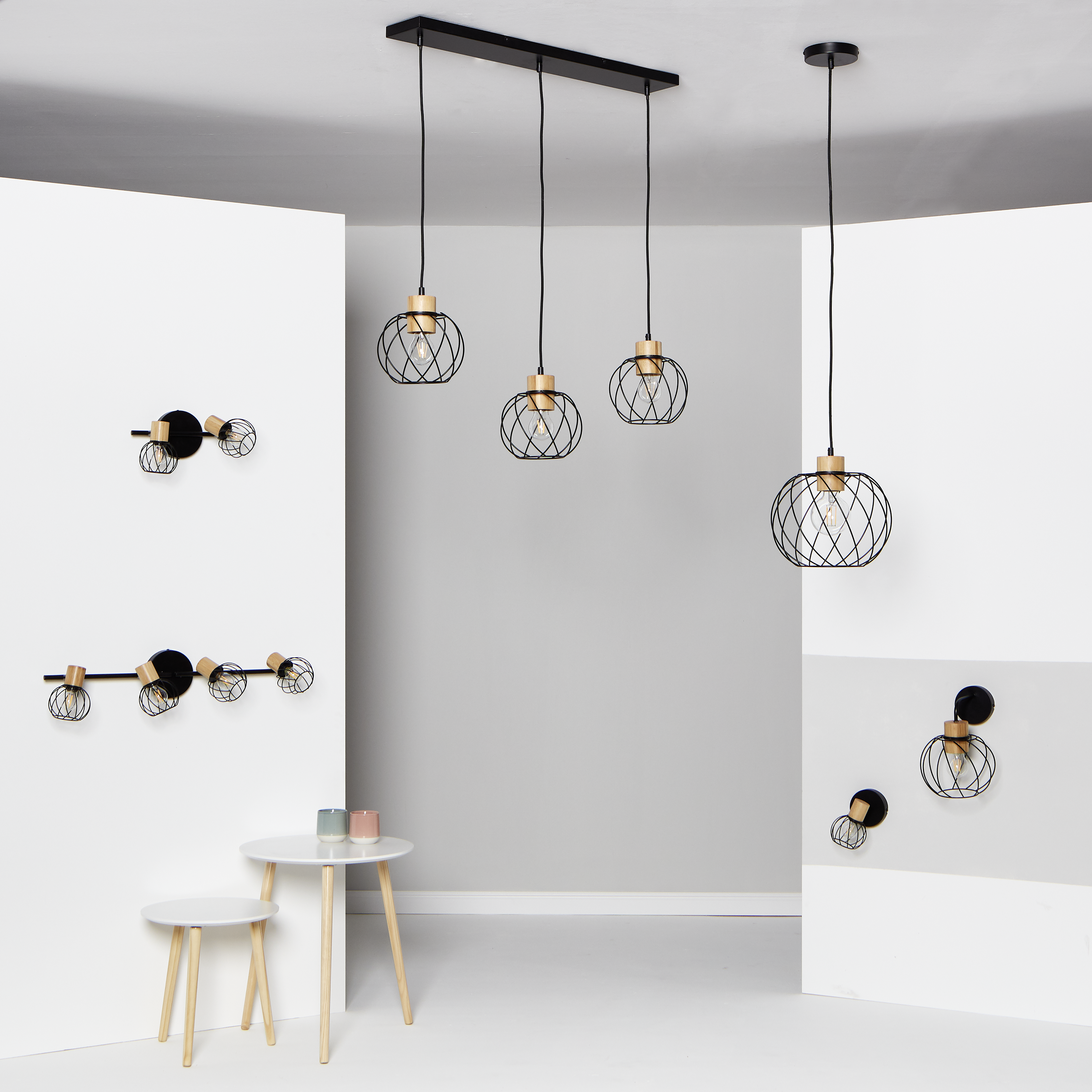 Reflektor Mallow czarno - beżowy E14 Inspire - 8