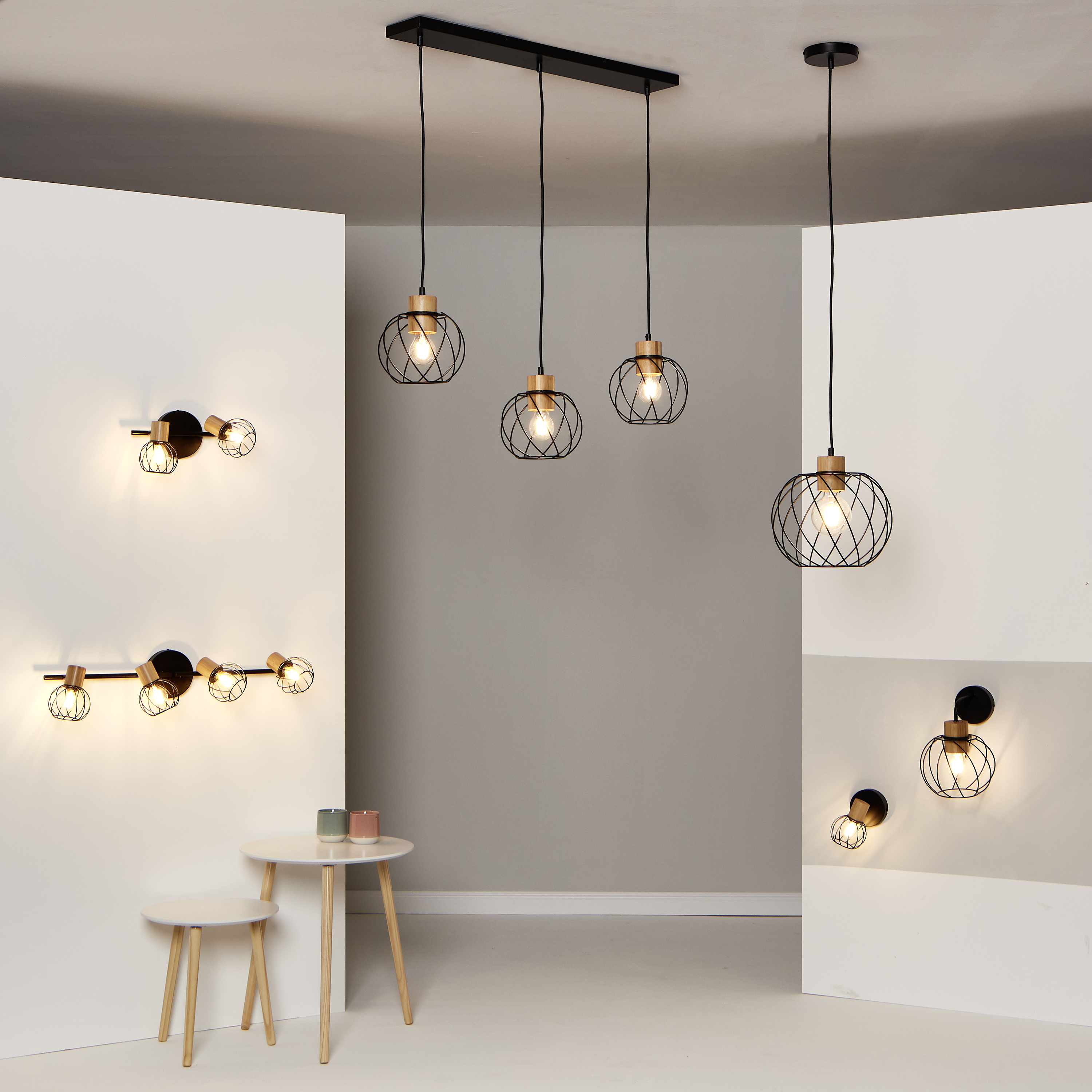 Reflektor Mallow czarno - beżowy E14 Inspire - 6