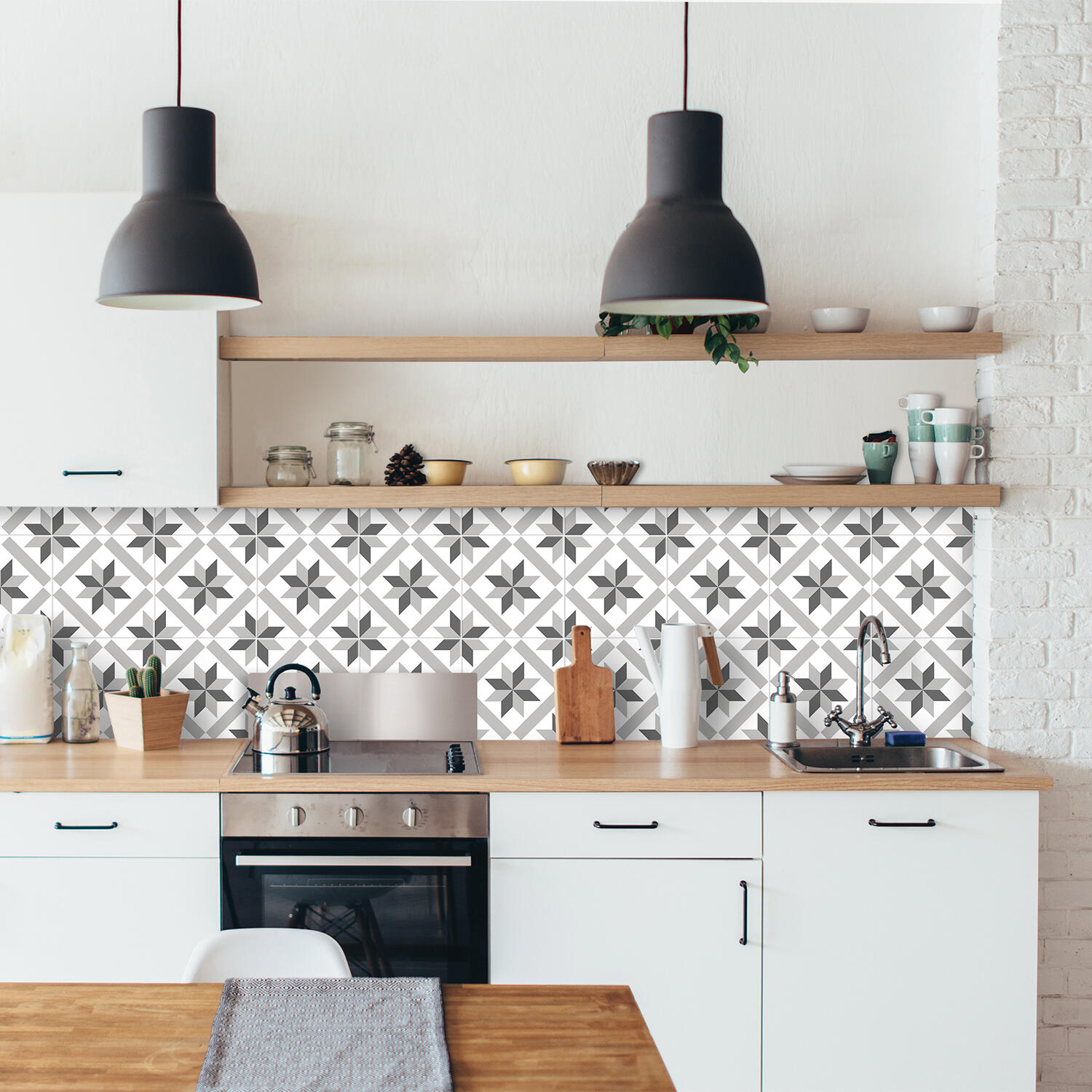 Adesivo Piastrella Mosaico Oro INOOMP – Rotolo Autoadesivo 100x4 Cm Per Decorazione Pareti Cucina Bagno
