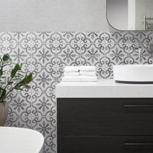 Piastrelle Adesive Da Cucina Yipscazo 10 Pezzi 30x30 Cm | Effetto Acciaio Inox, Impermeabili E Termoresistenti | Facili Da Tagliare E Pulire