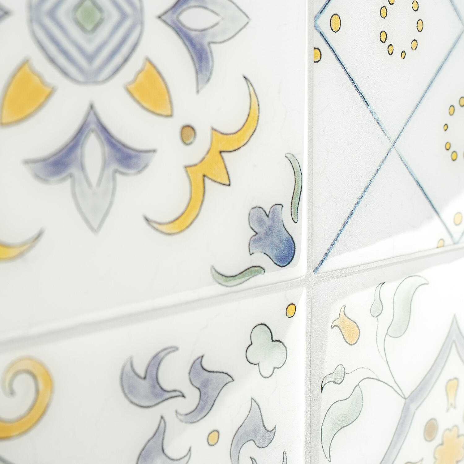 Adesivo Piastrella Mosaico Oro INOOMP – Rotolo Autoadesivo 100x4 Cm Per Decorazione Pareti Cucina Bagno