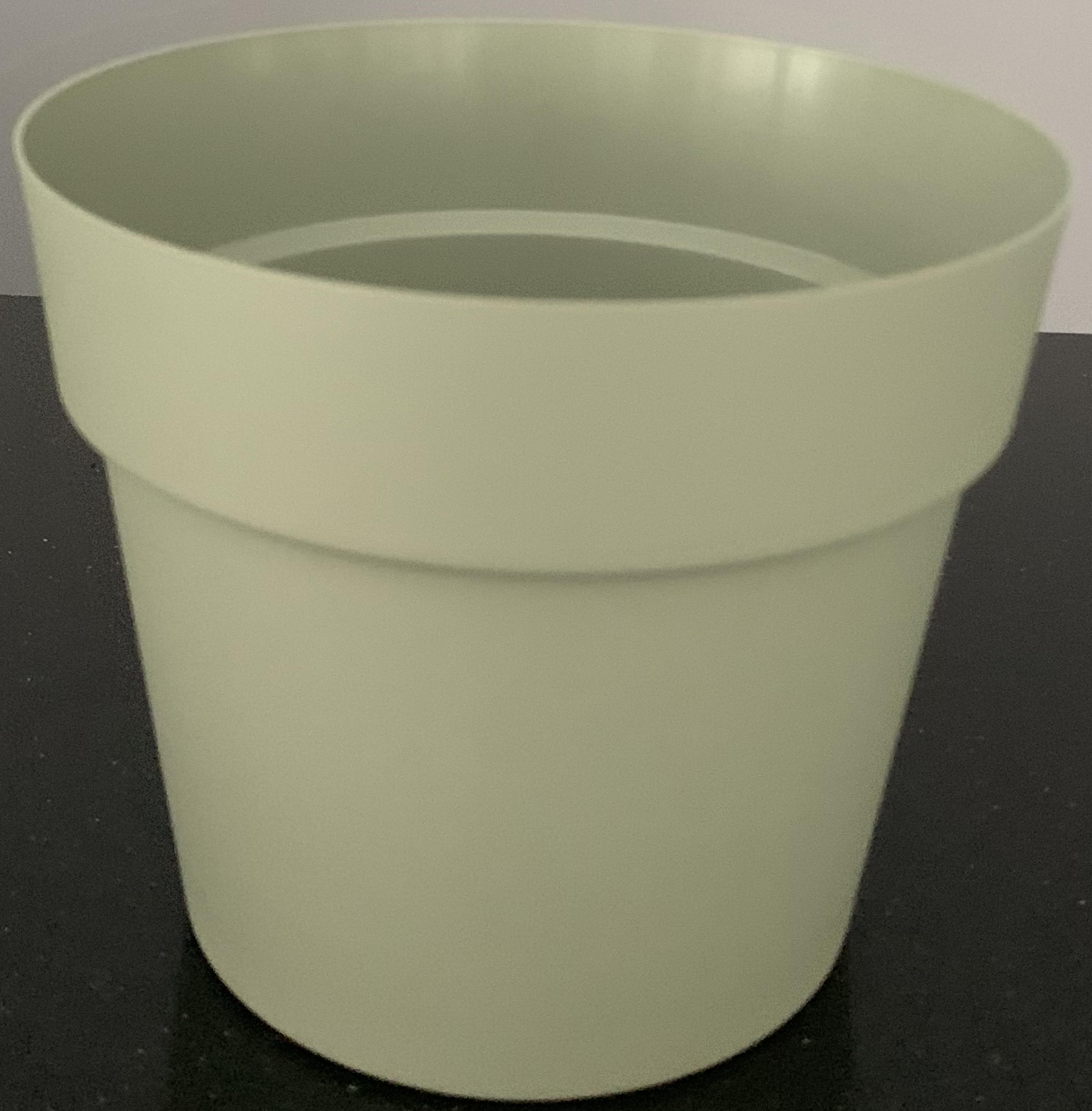 Vaso Potenza Jasmin ARTEVASI in polipropilene verde H 12.8 x ø 14.8 cm ...