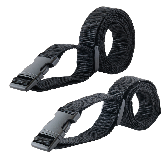 Set di cinghie nero 25 mm x 1.8 m, 2 pezzi