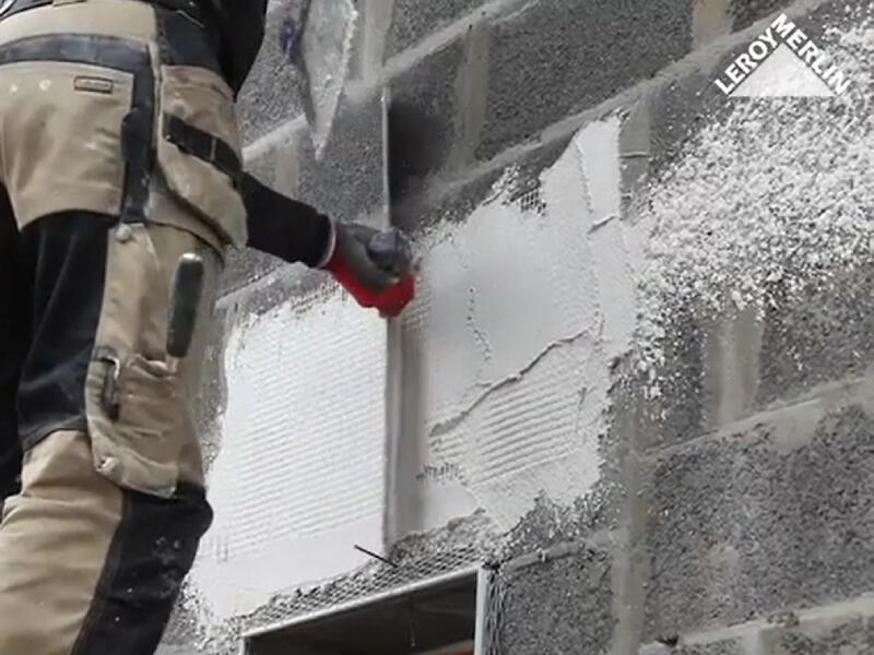 Comment réaliser un enduit extérieur monocouche ? Leroy Merlin