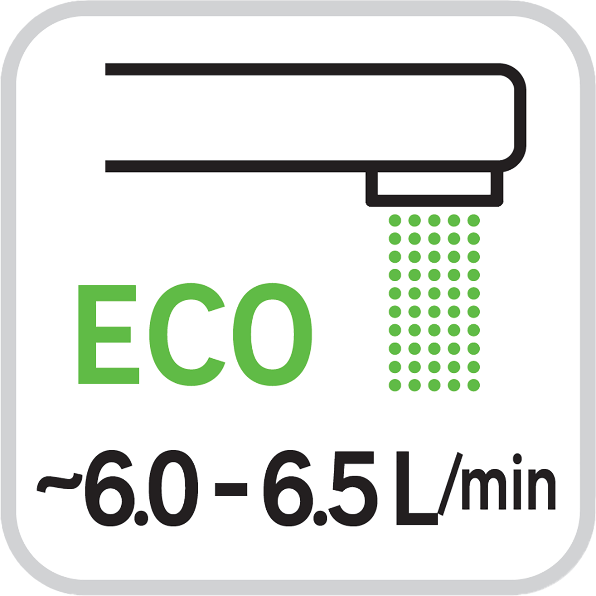 Douchette chromé pour évier, 2 jets, économie d'eau, EQUATION - 4