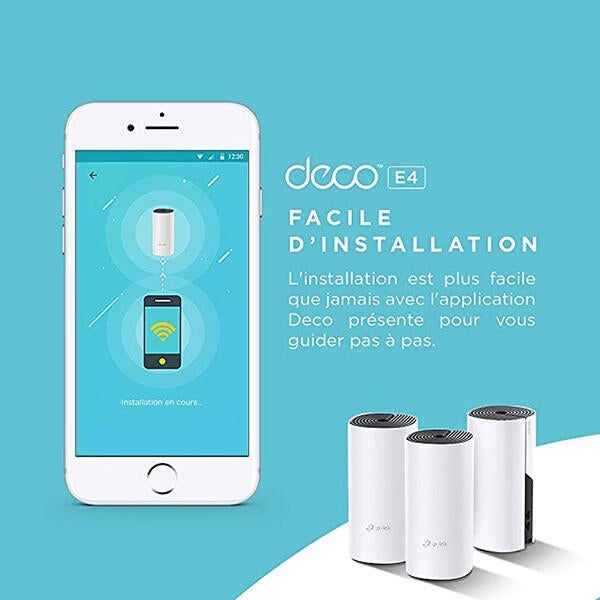 Kit 2 Routeur WiFi Mesh 1,2 Gigabits + 2 ports Fast Ethernet TP-LINK
 - 4