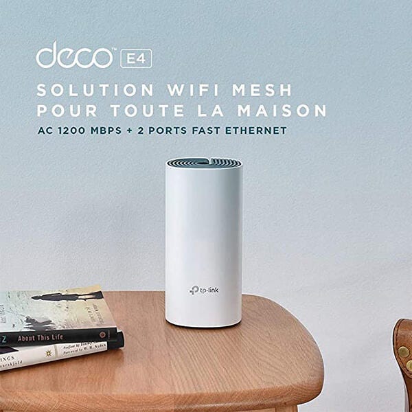 Kit 2 Routeur WiFi Mesh 1,2 Gigabits + 2 ports Fast Ethernet TP-LINK
