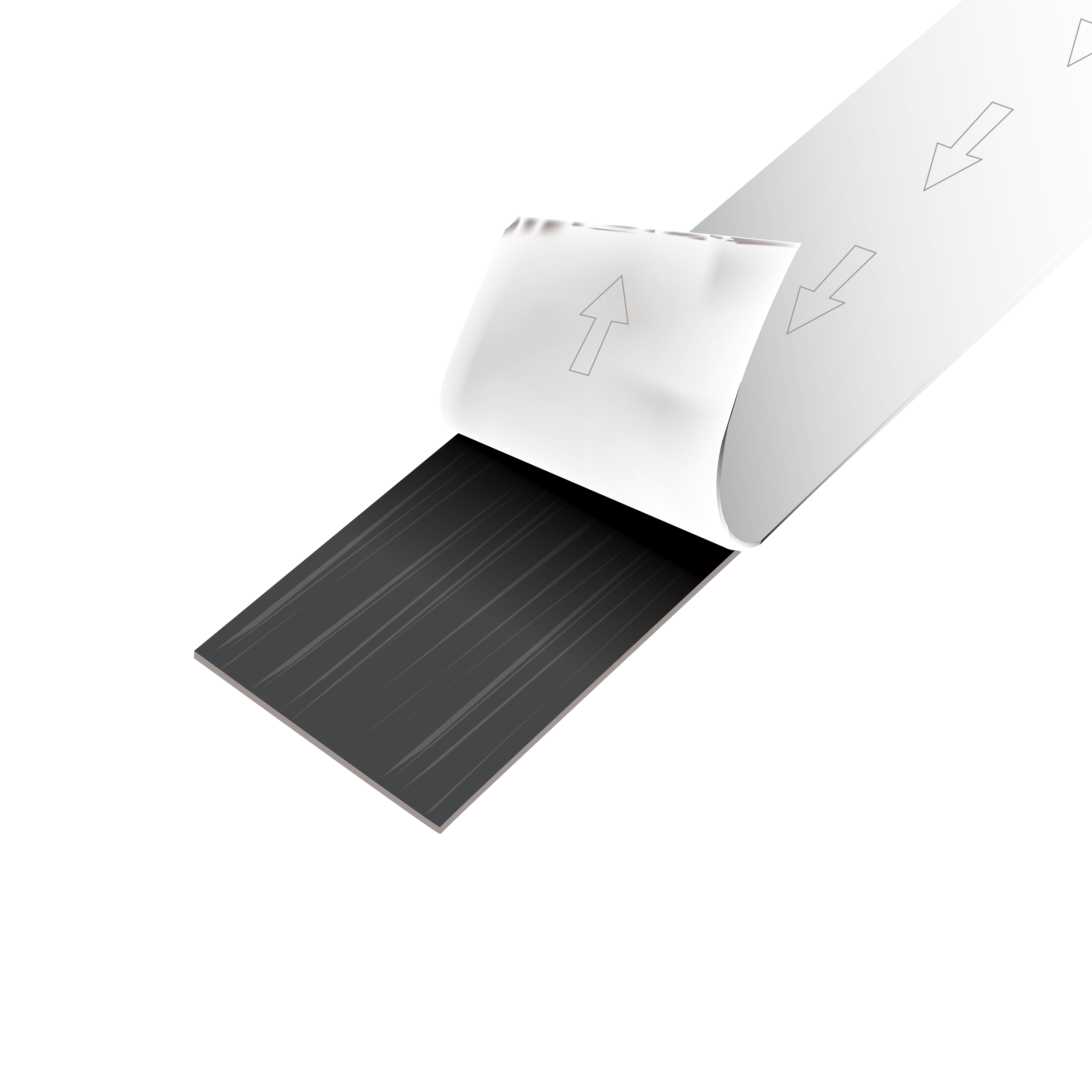 Lame PVC adhésive forte ARTENS Solna effet bois gris - 5