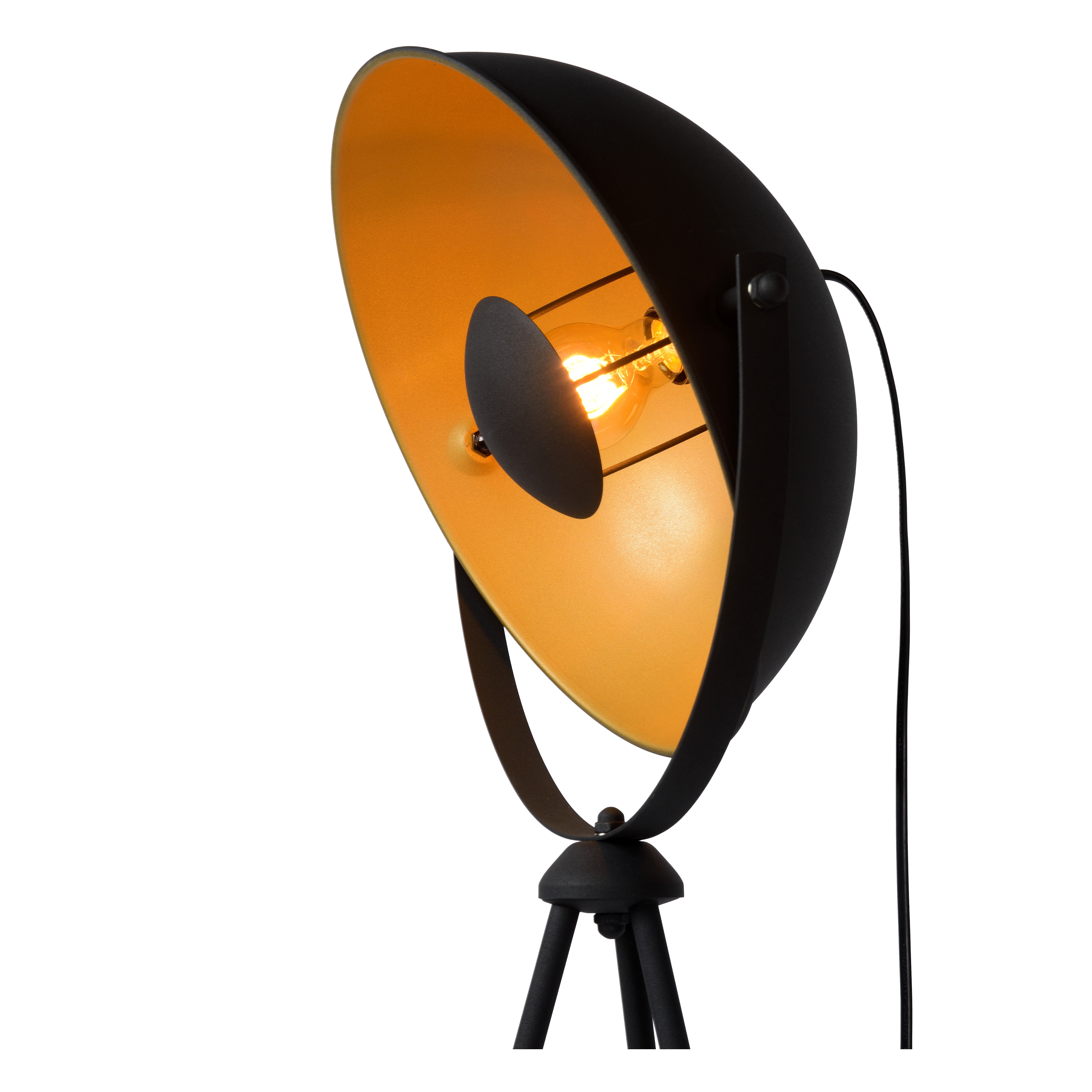 Lampadaire Alvaro, acier, noir,  H.149.5 cm, E27 - 6