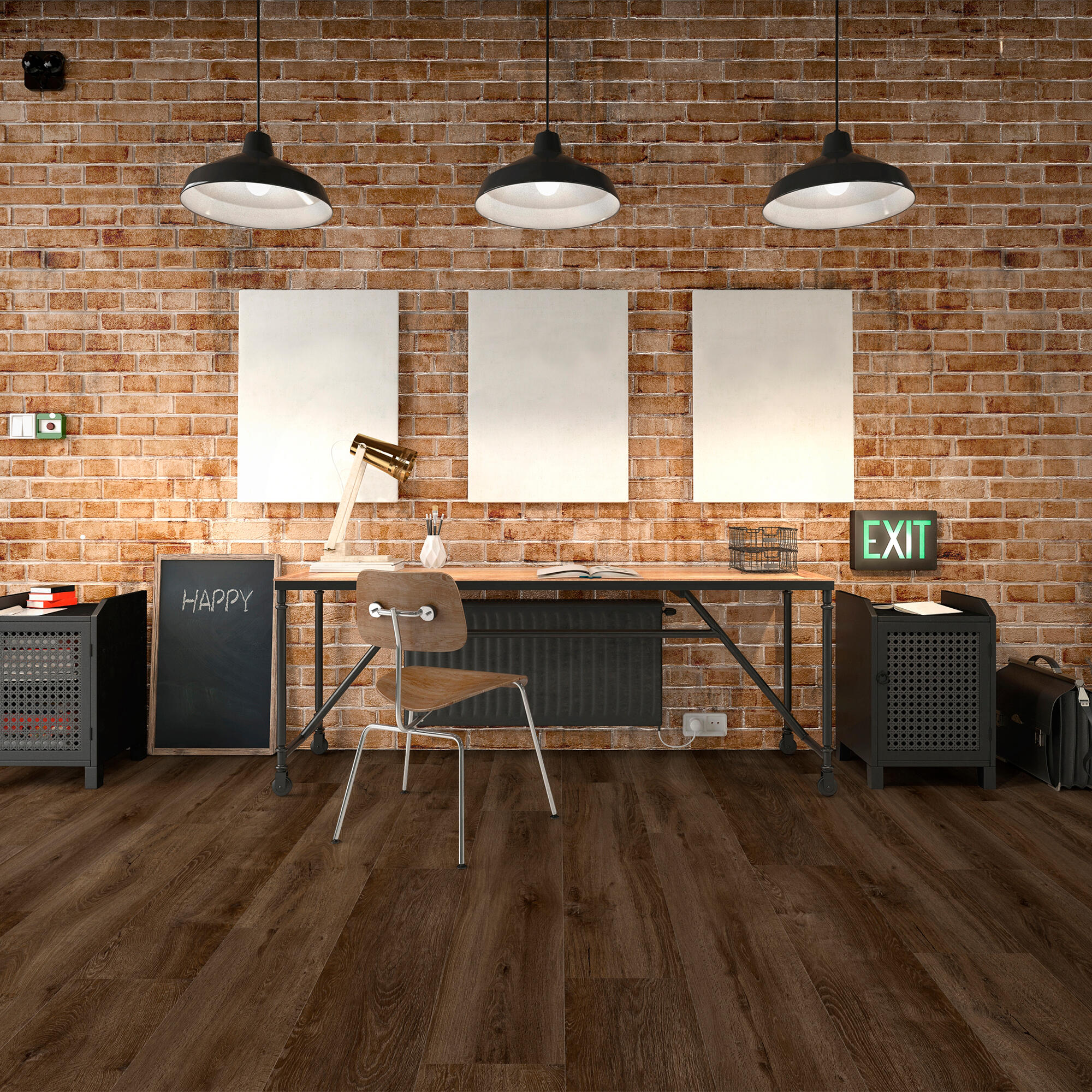 Echantillon lame pvc clipsable GERFLOR Kariba dark - 2