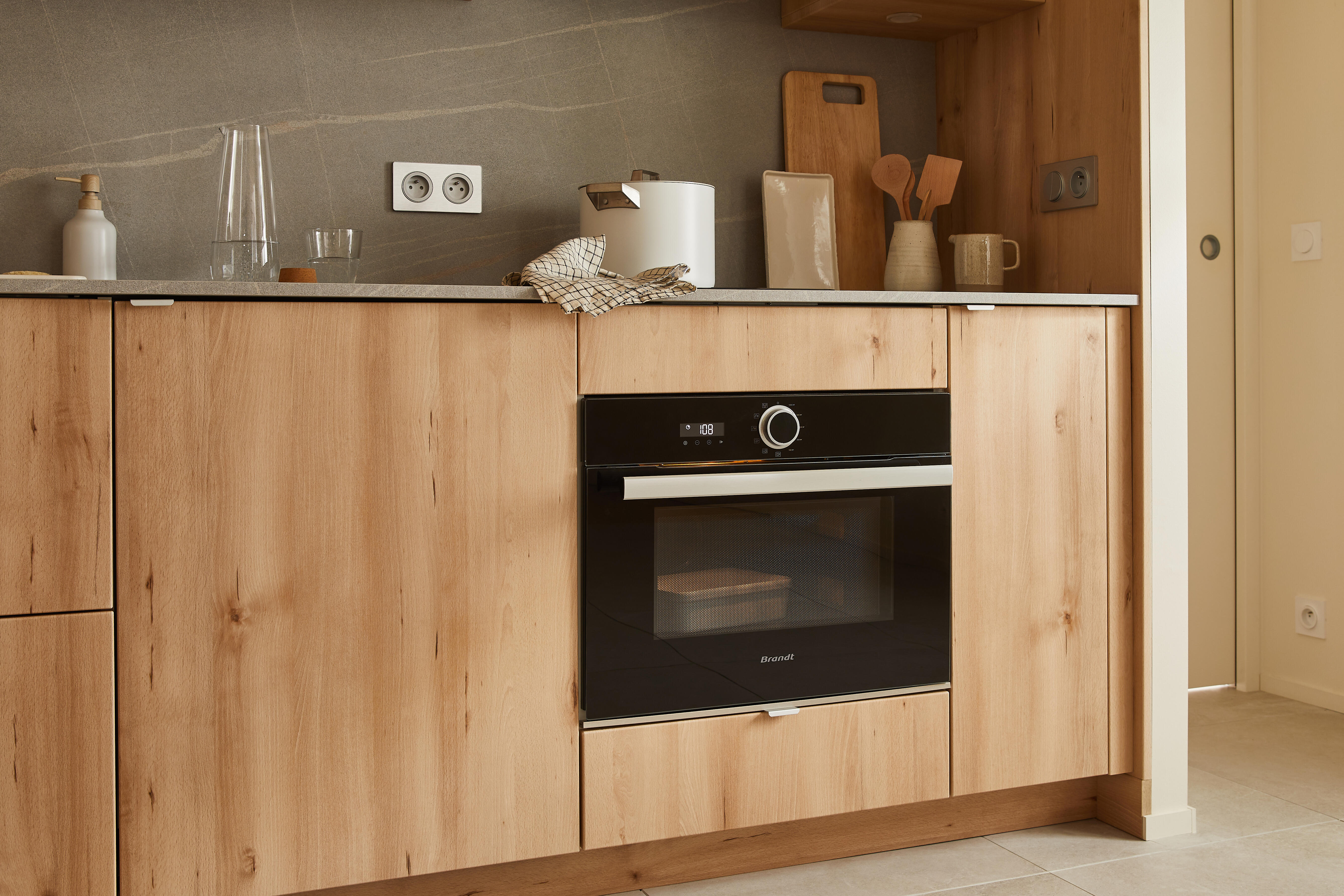 Caisson bas de cuisine DELINIA ID blanc H.76.8 x l.60 x P.58 cm - 6