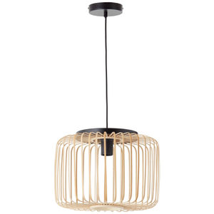 Suspension Pecan bambou, bambou, beige, Diam.38 cm INSPIRE, E27