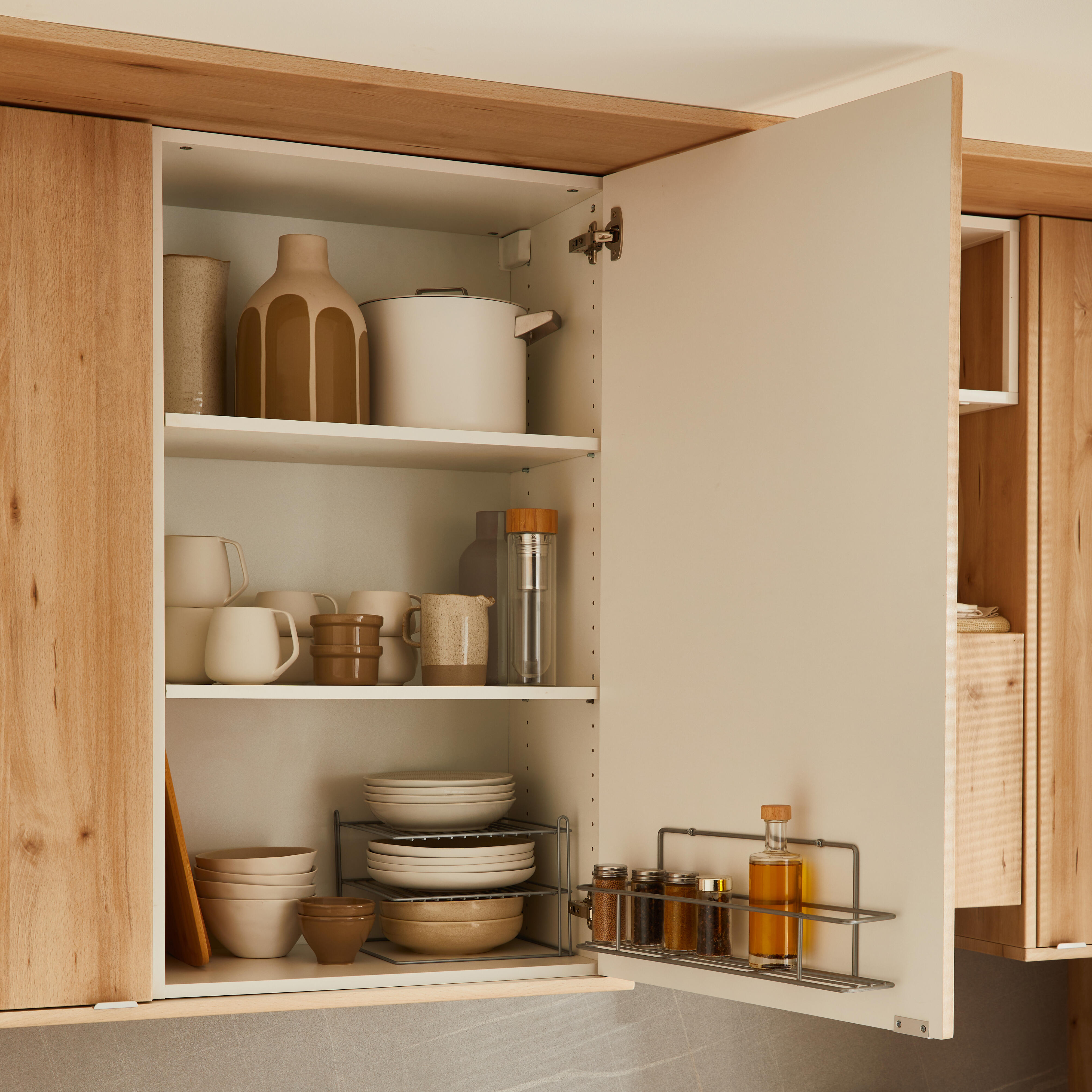 Caisson haut de cuisine DELINIA ID blanc H.102.4 x l.60 x P.35 cm - 3