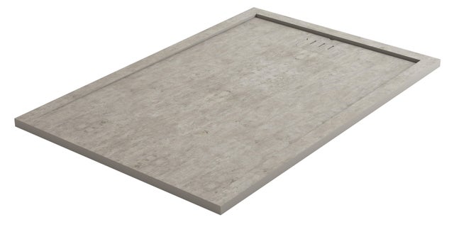 Receveur De Douche Lineastone En Fonte Minérale Gris - Tailles 80x100 à 100x120 - Neuf