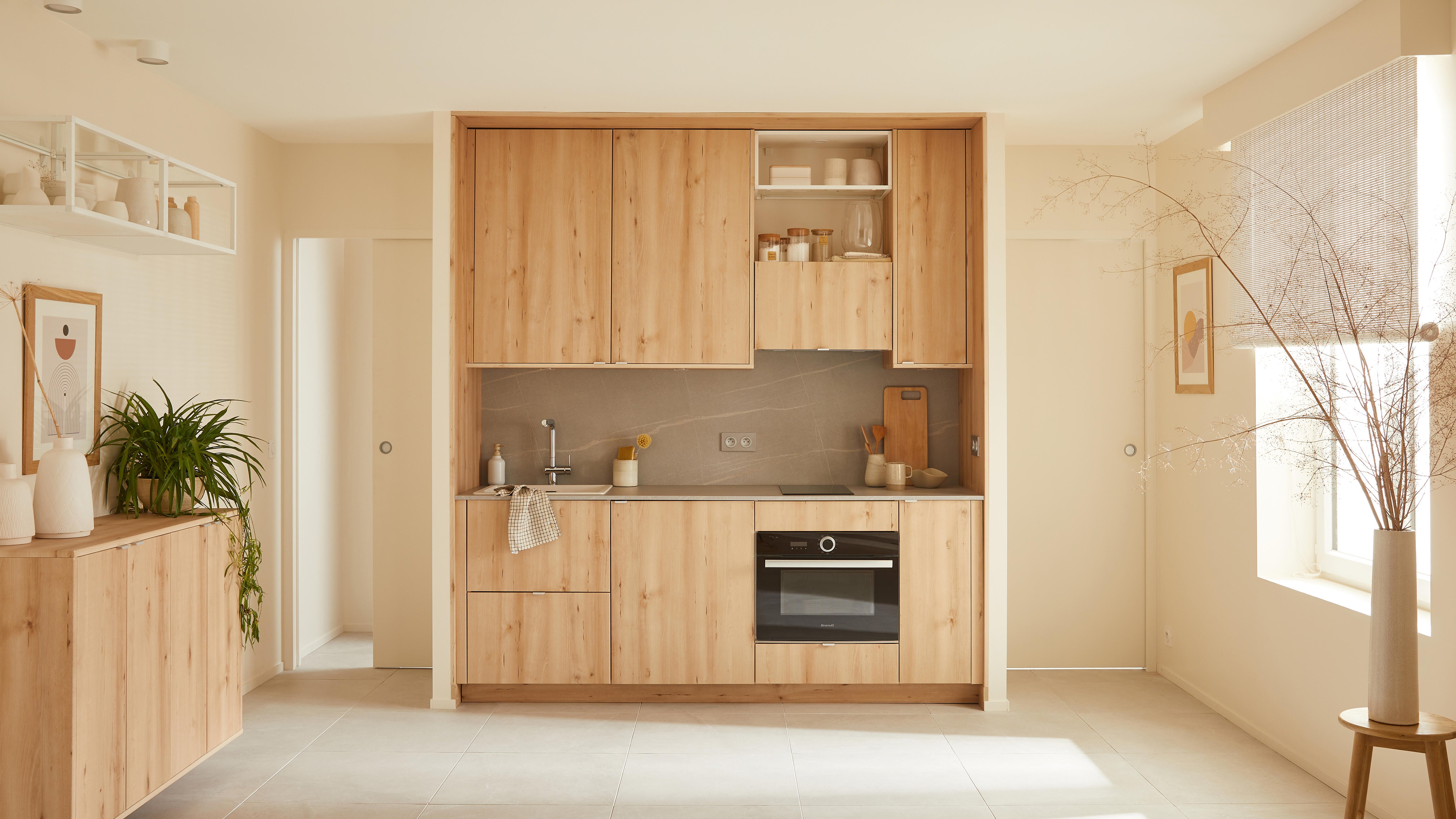 Porte coulissante bois Isoplane , H.204 x l.83 cm - 4