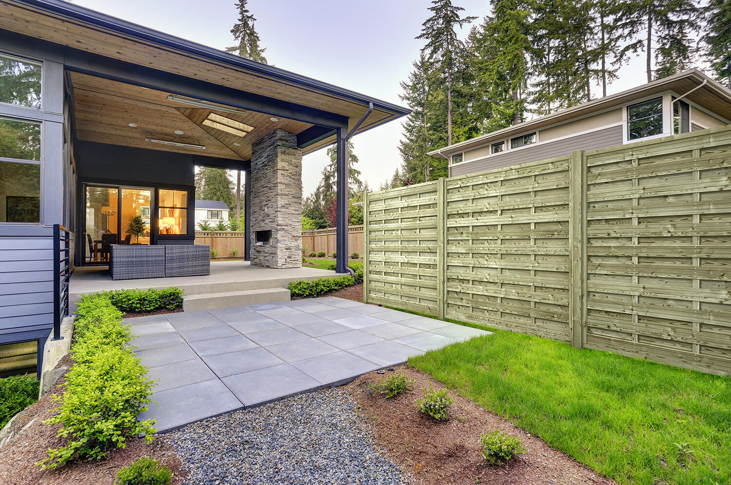 Panneau de clôture bois ajouré Anna STELMET, l.180 x H.200 cm, naturel - 5