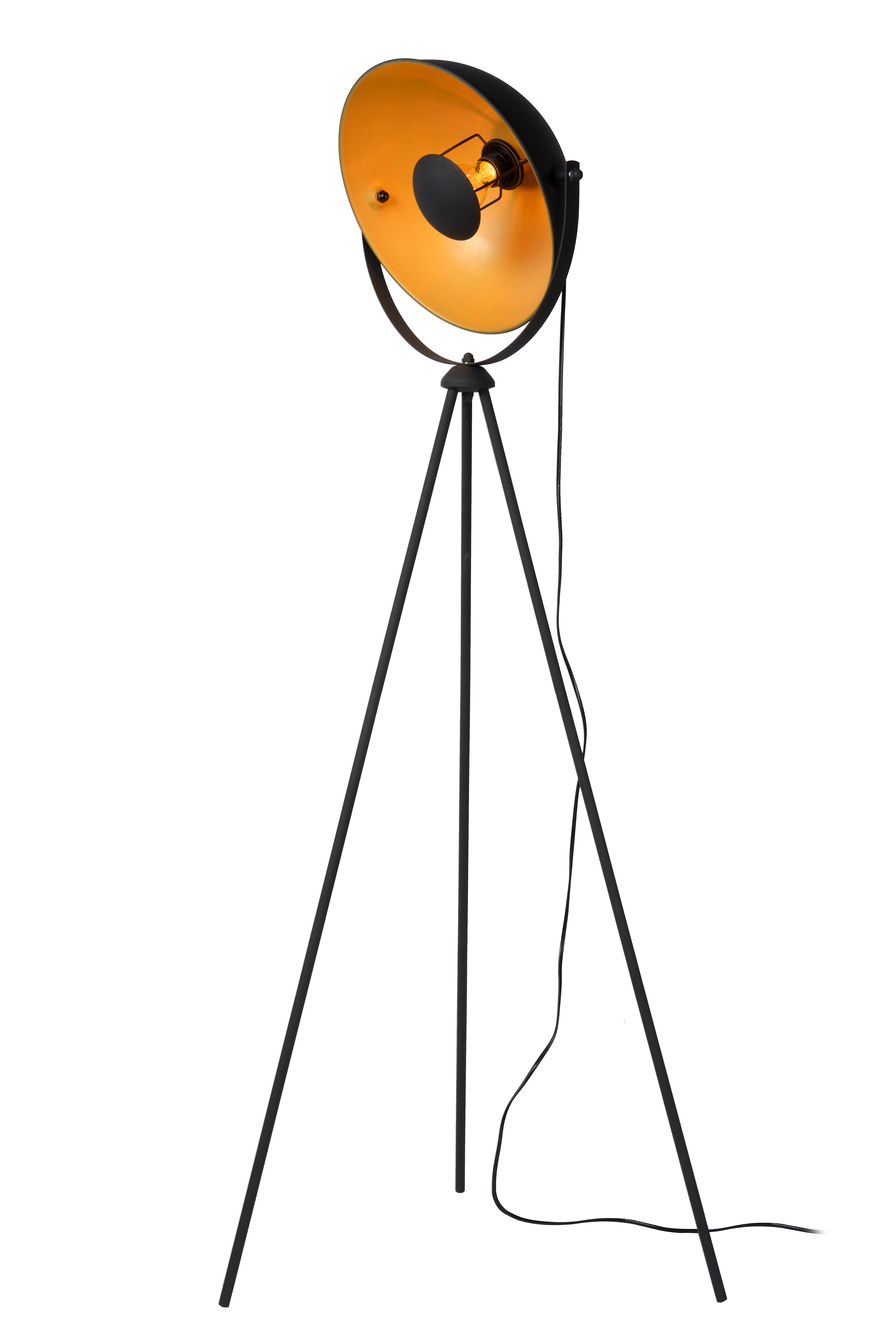 Lampadaire Alvaro, acier, noir,  H.149.5 cm, E27 - 4