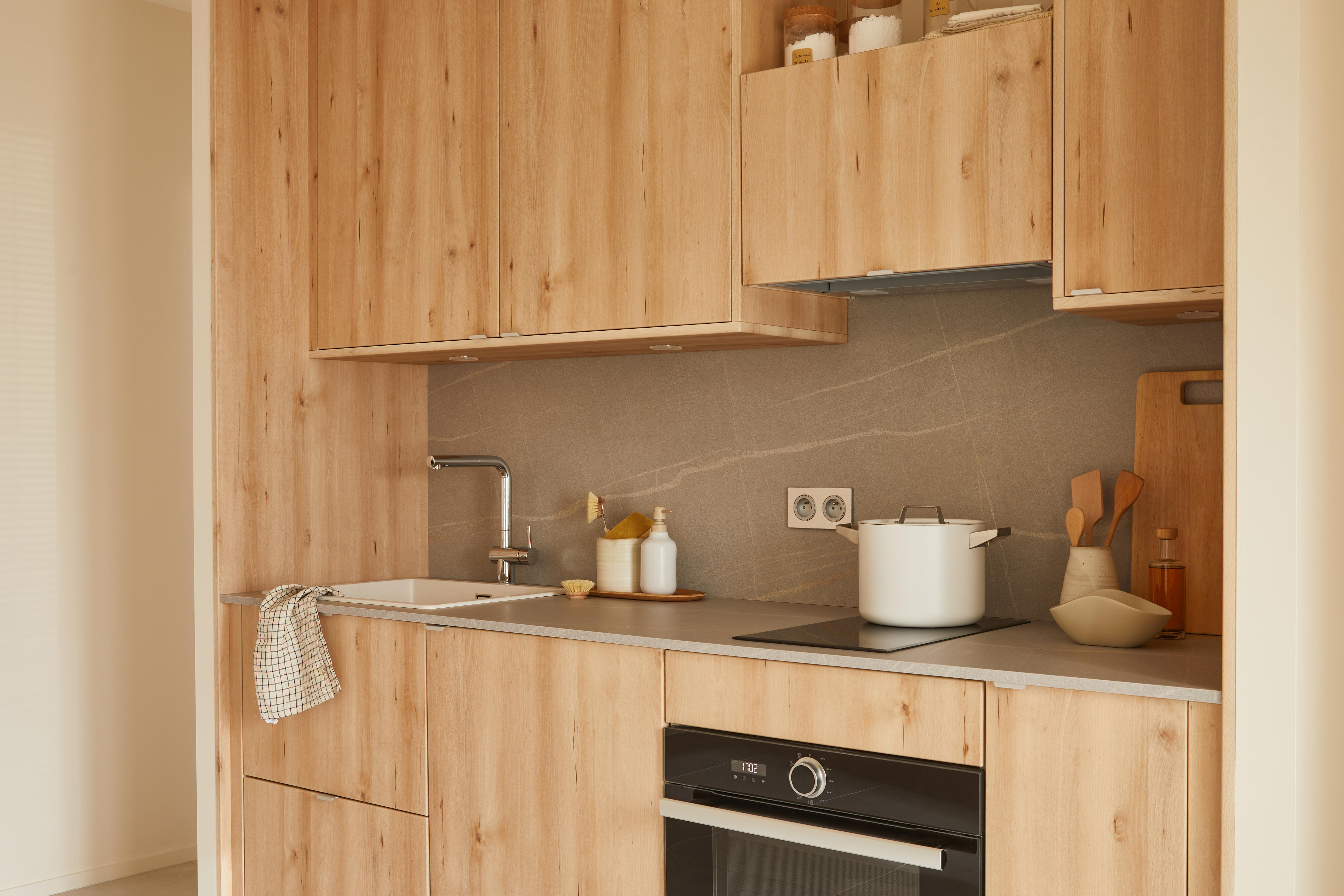 Maniglia per mobili INSPIRE in alluminio grigio e argento anodizzato interasse 36 mm, 2 pezzi - 14