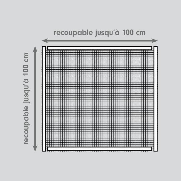 Moustiquaire H.100xl.100cm av fixat auto-agrippant/fenêtre MOUSTIKIT OPTIMA noir - 2