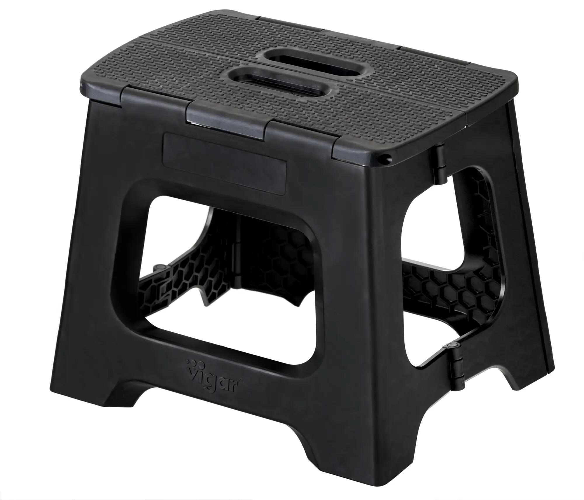 Marchepied pliable CASA VIGAR 1 marche H.27 cm noir