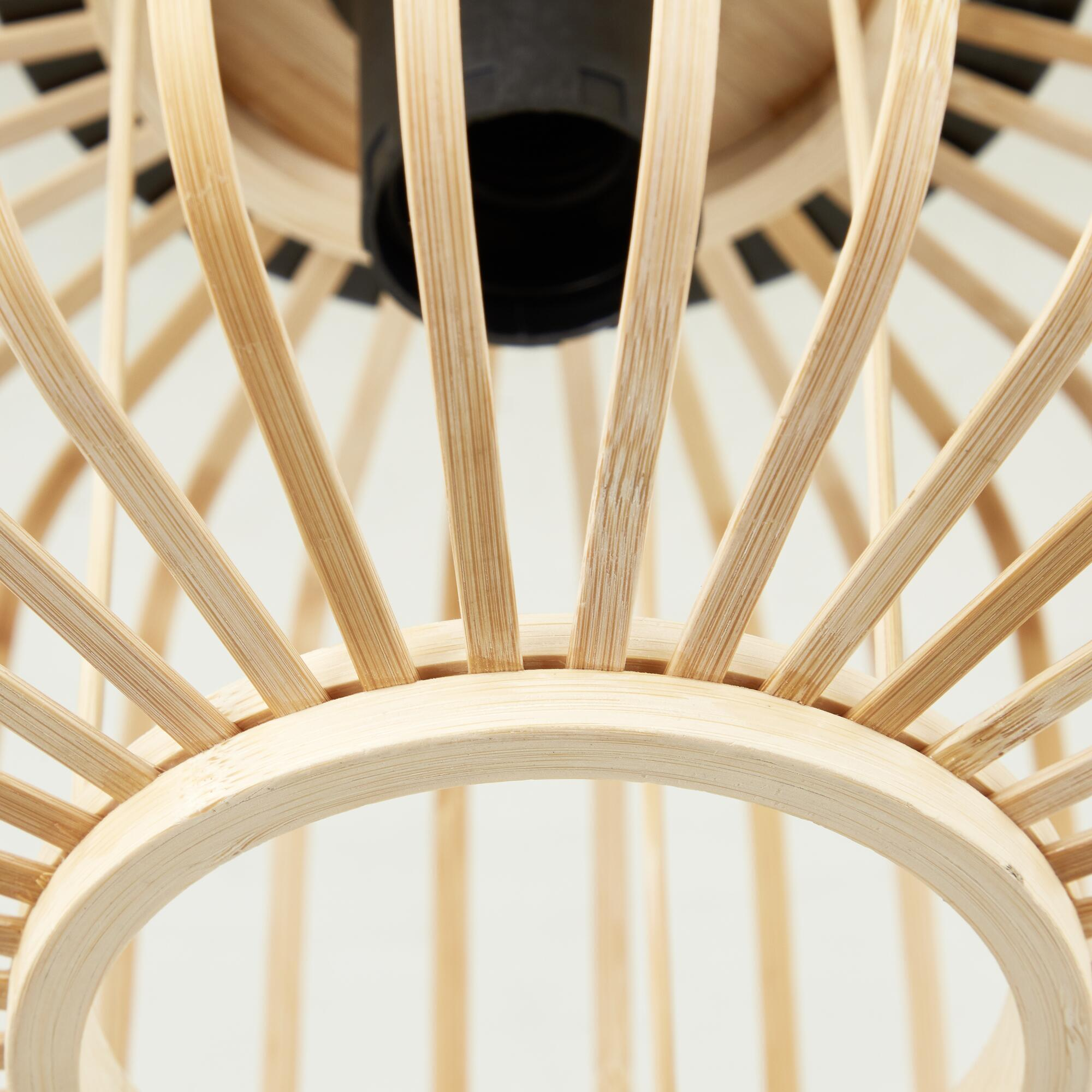 Plafonnier 1xE27, nature bambou INSPIRE Pécan D.28 cm - 3