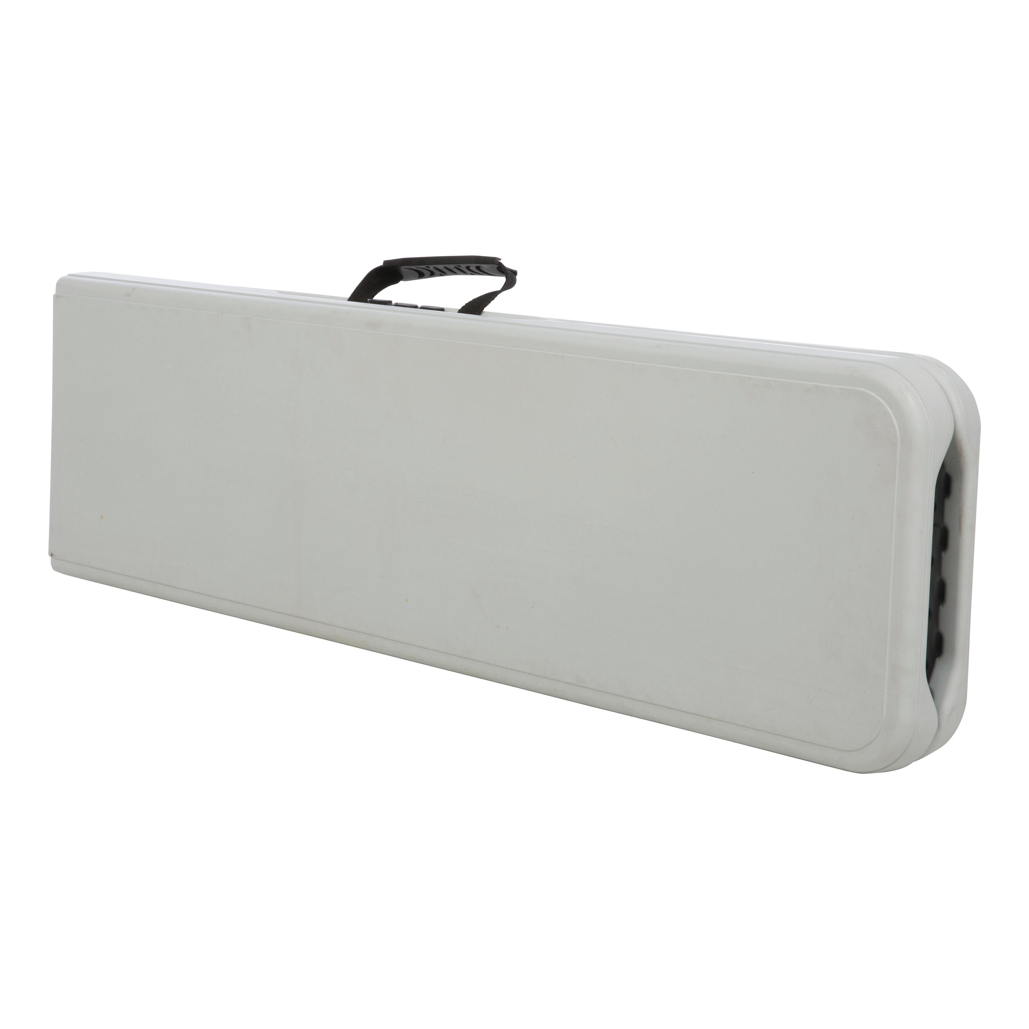 Panca da giardino in acciaio pieghevole Lifetime, seduta in resina iniettata bianca L 183 x H 43 x P 28 cm - 9