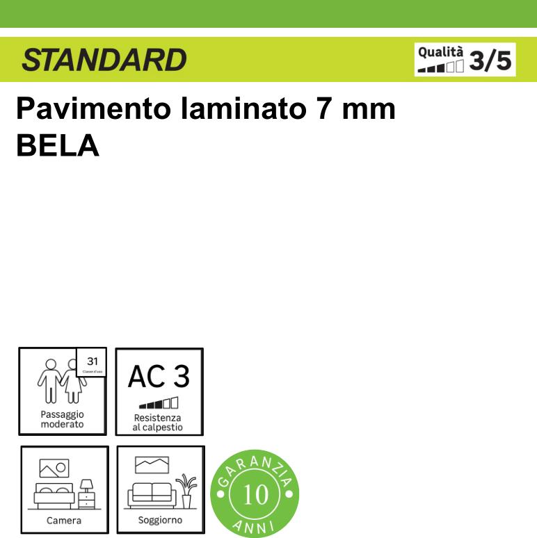Pavimento laminato passaggio moderato ARTENS Bela beige, 2.49 m² - 14