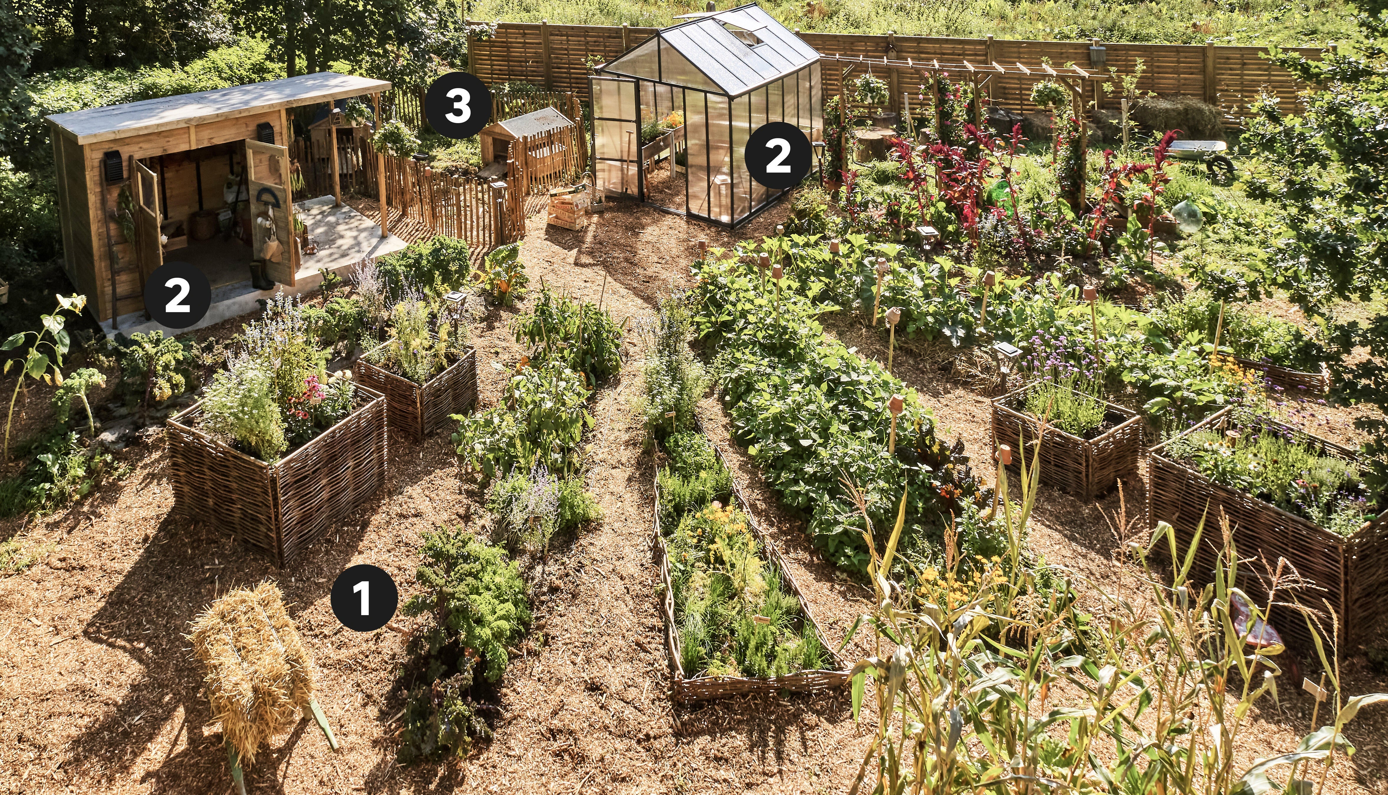 Abri de jardin bois BERTILO Amrum b + Ep.14 mm, 6.95 m² - 2