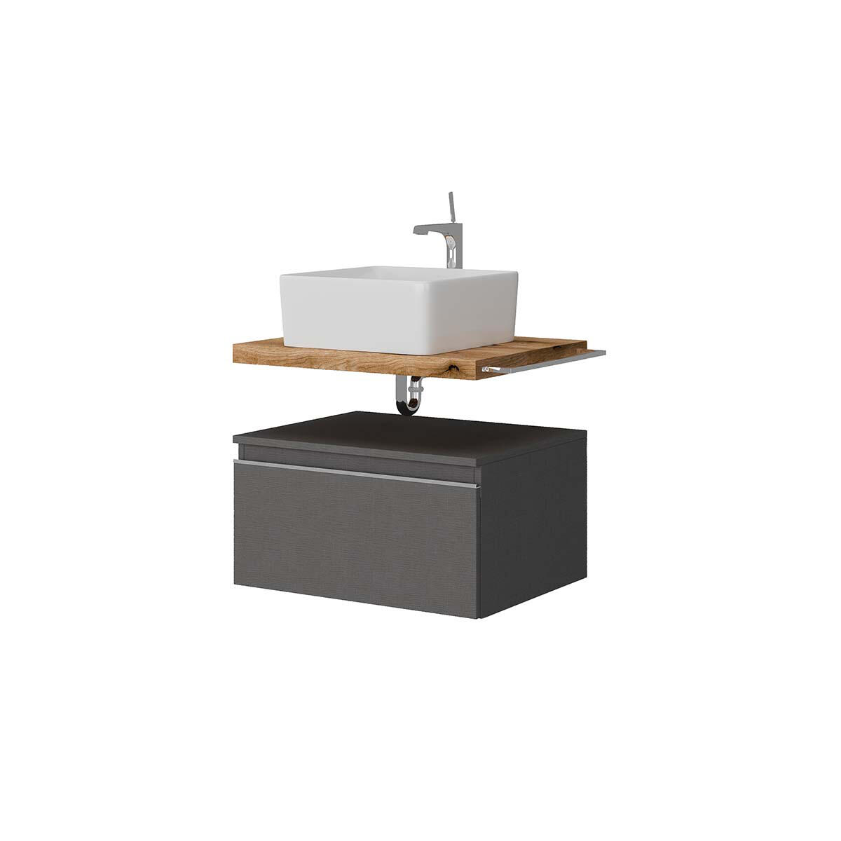 Cassetti in truciolare L 60 x L 46 cm lino Ofset - 9
