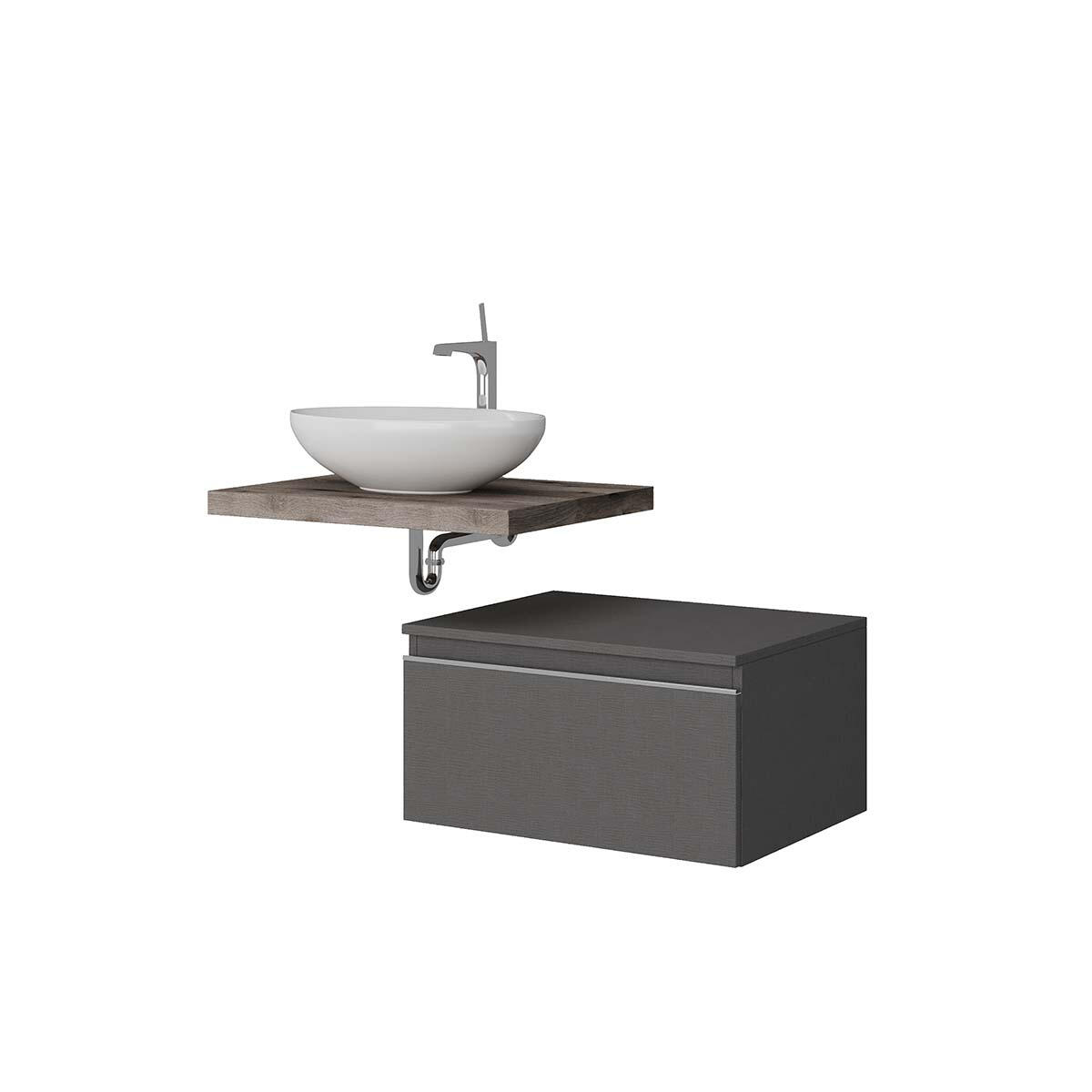 Cassetti in truciolare L 60 x L 46 cm lino Ofset - 8
