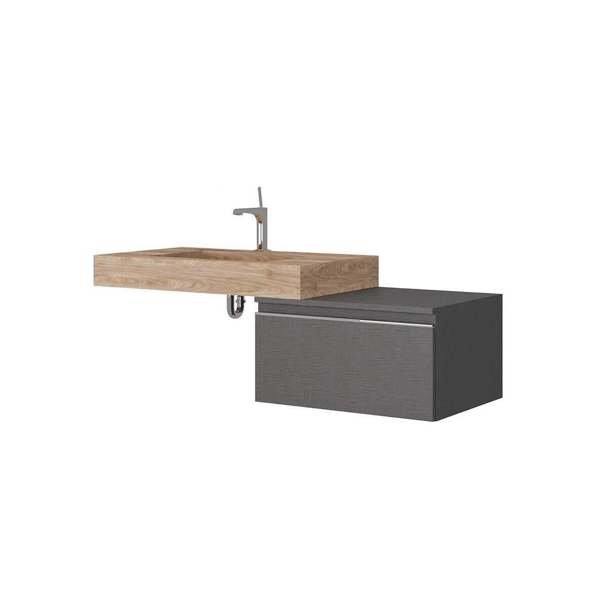 Cassetti in truciolare L 60 x L 46 cm lino Ofset - 6