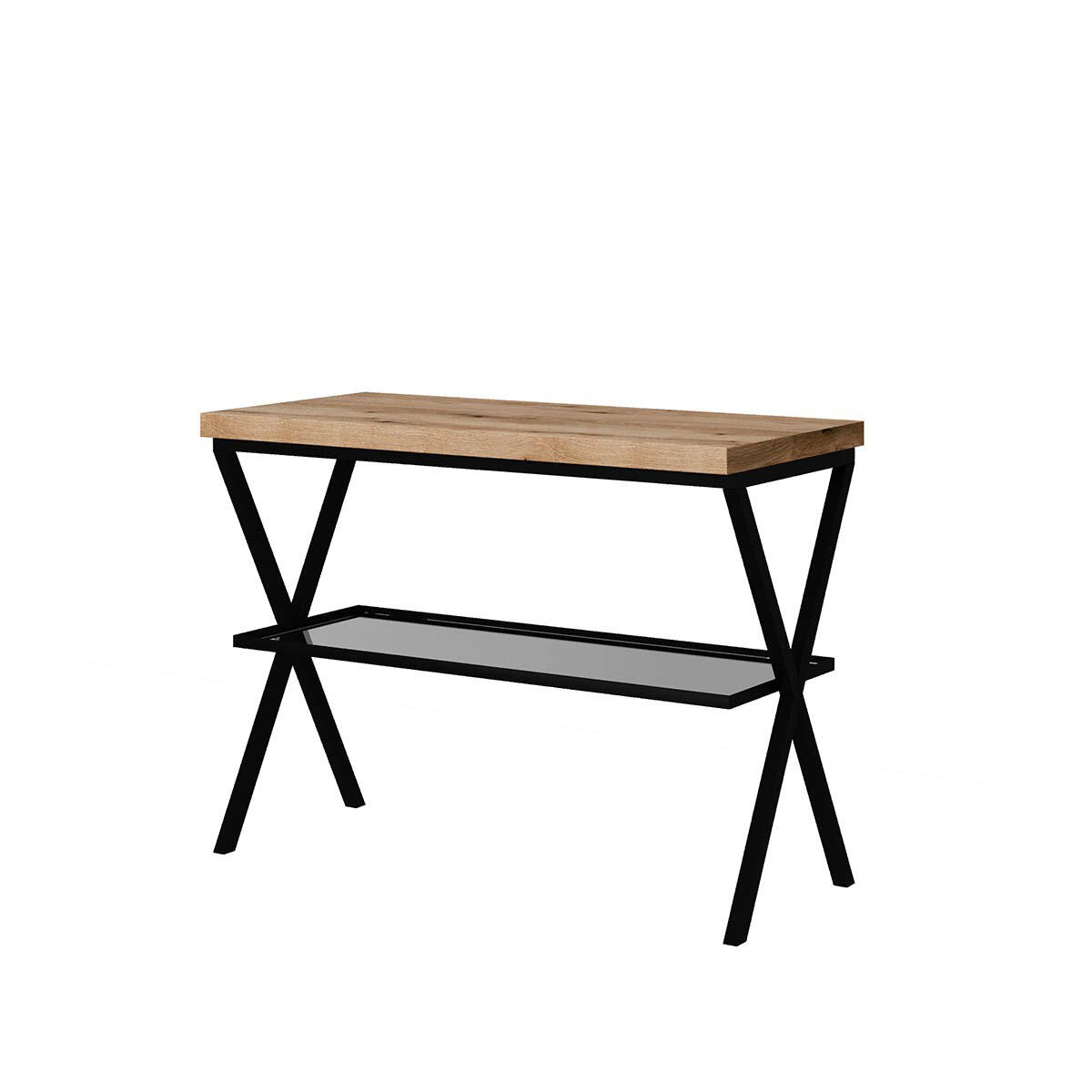 Mensola per bagno in acciaio Kros L 100 x P 46 x H 72 cm - 5