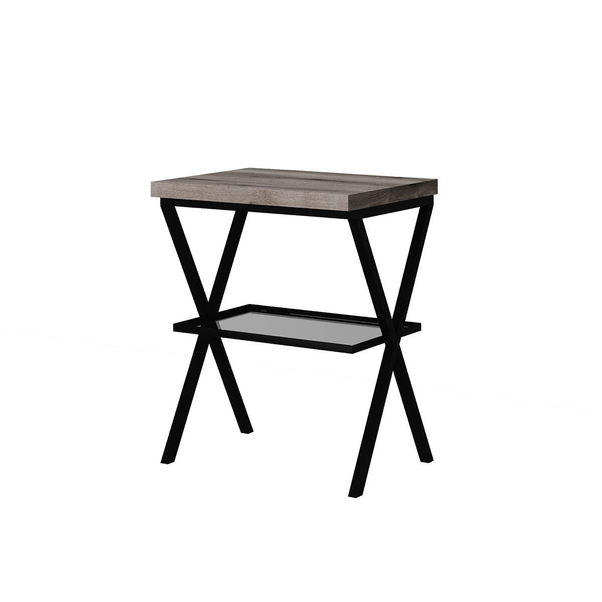 Mensola per bagno in acciaio Kros L 60 x P 46 x H 72 cm - 3