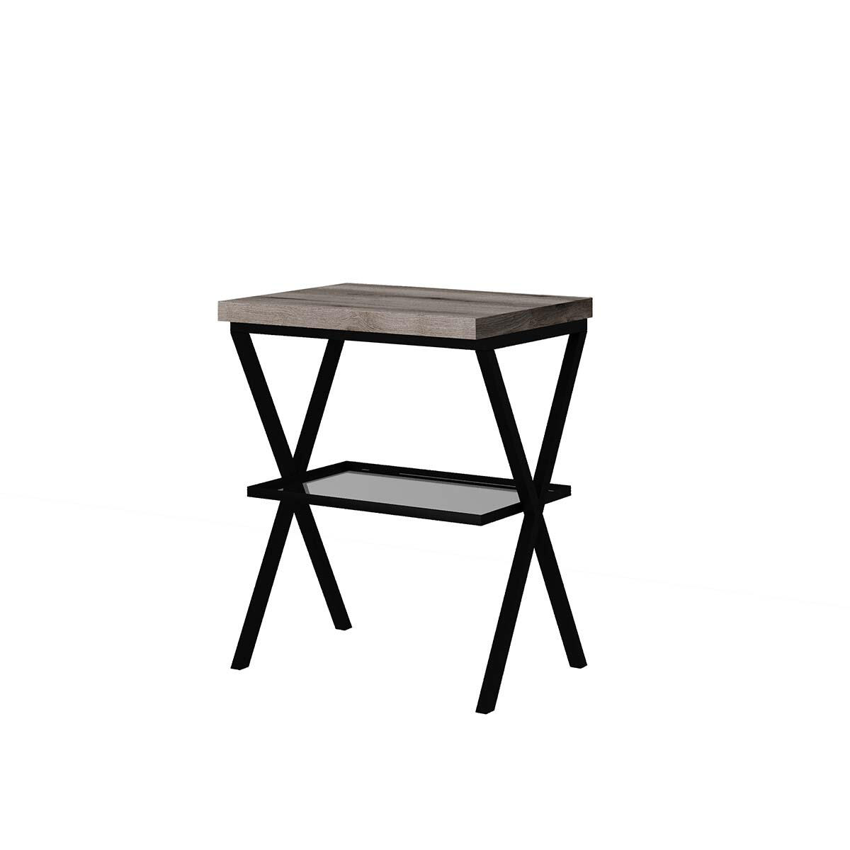 Top per lavabo Kros L 60 x H 4 x P 46 cm rovere fossile truciolare - 4