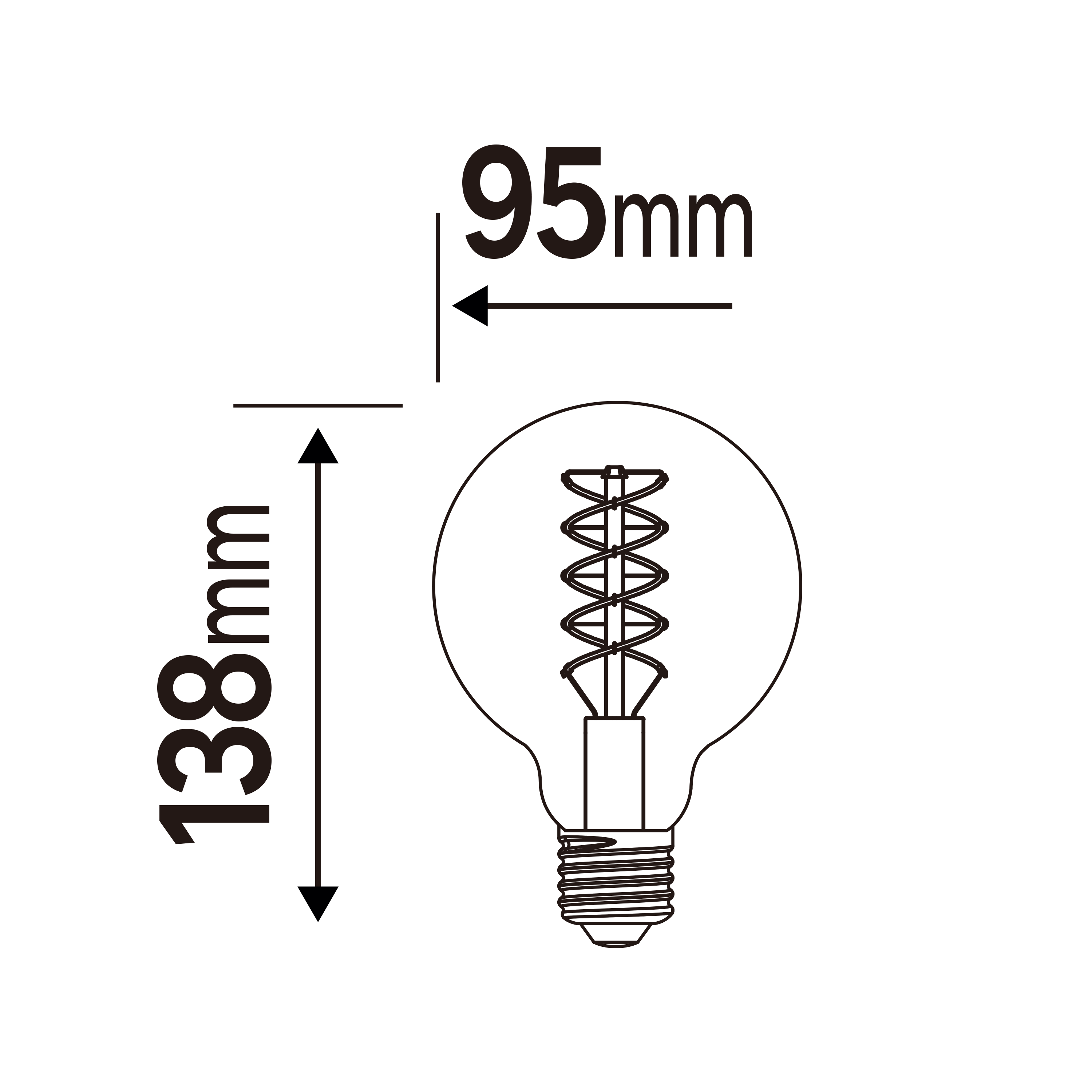 Lâmpada led led filamentos carbono e27 500lm 2700k - 4