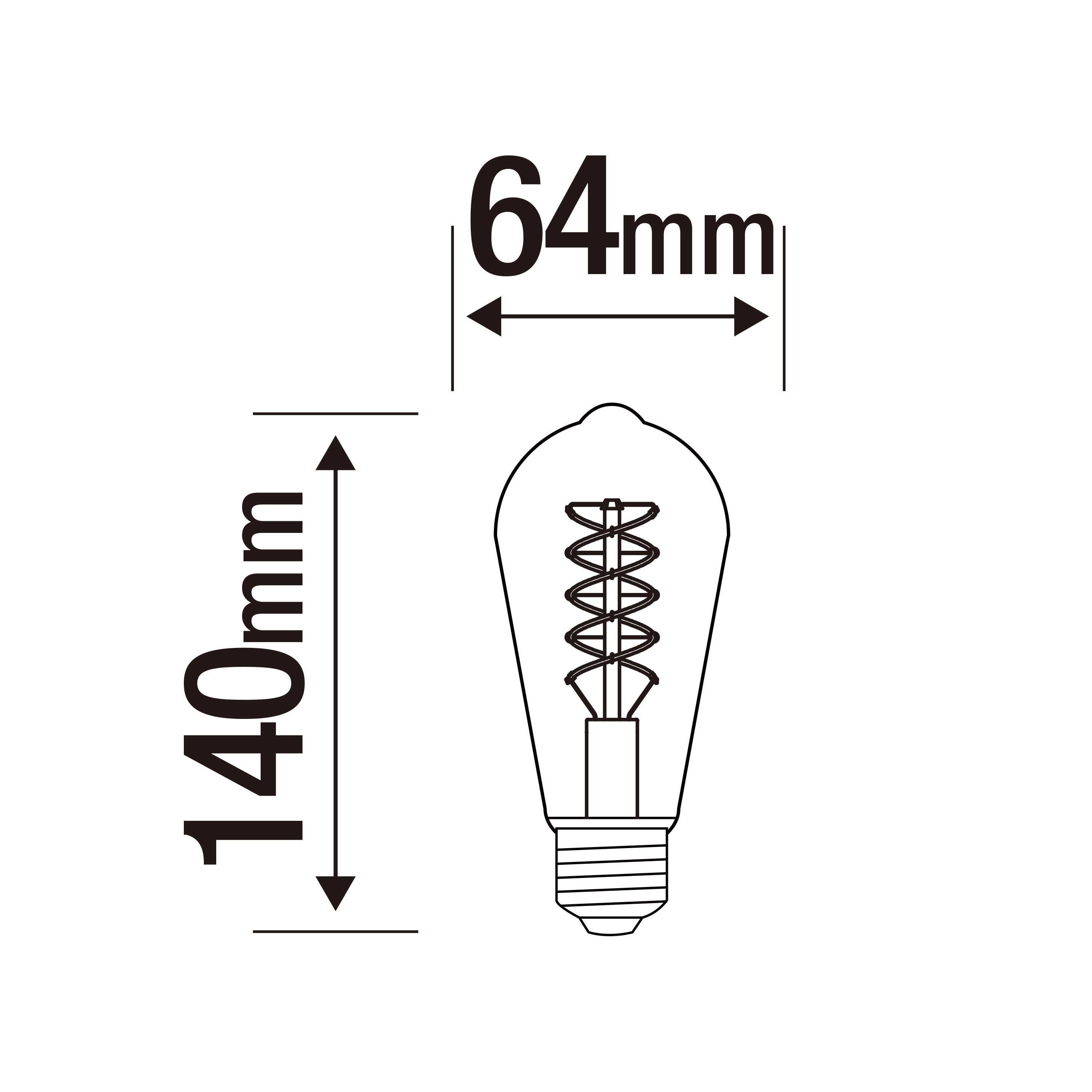 Lâmpada led led filamentos carbon e27 500lm 2700k - 5