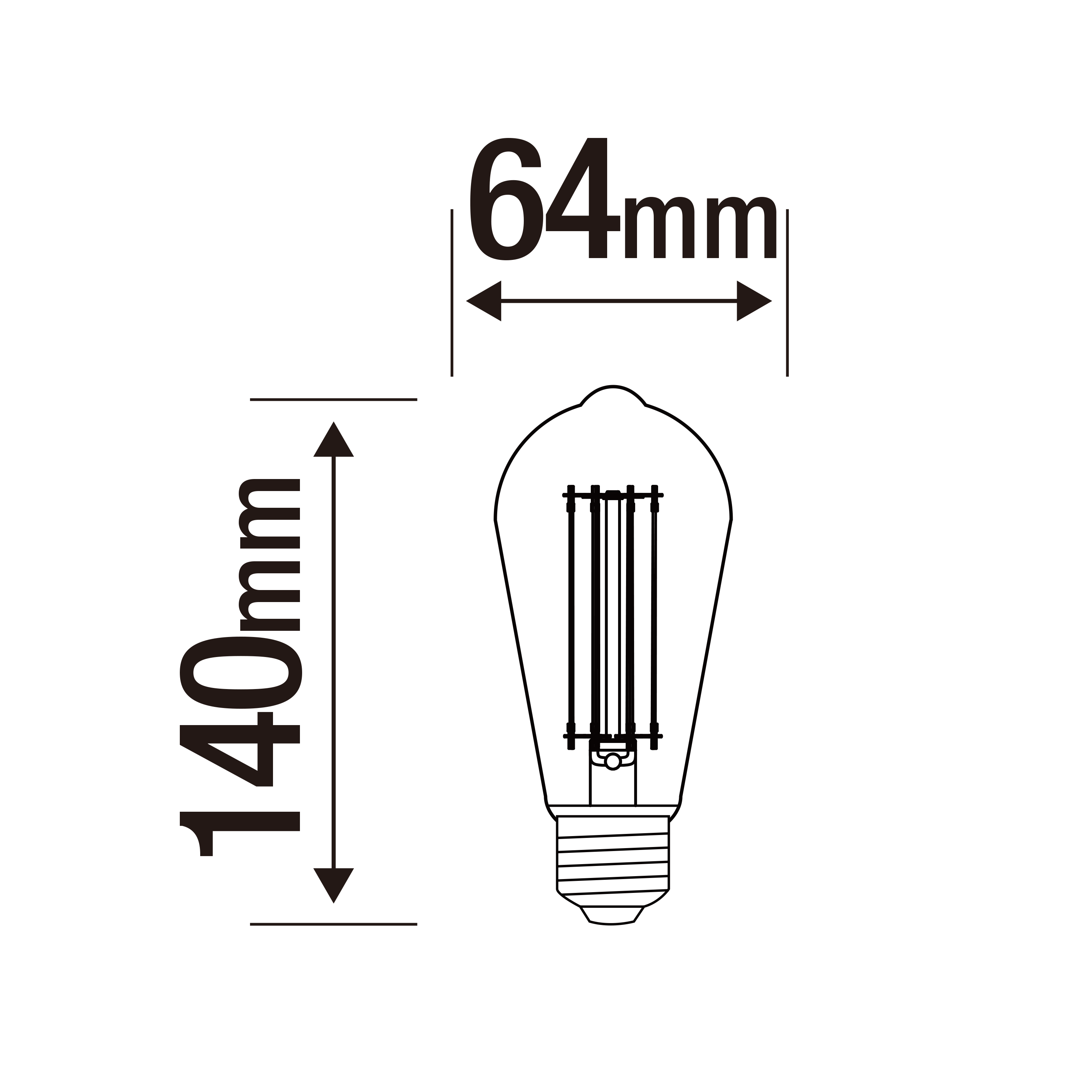 Lâmpada led led filamentos carbono e27 500lm clear - 4