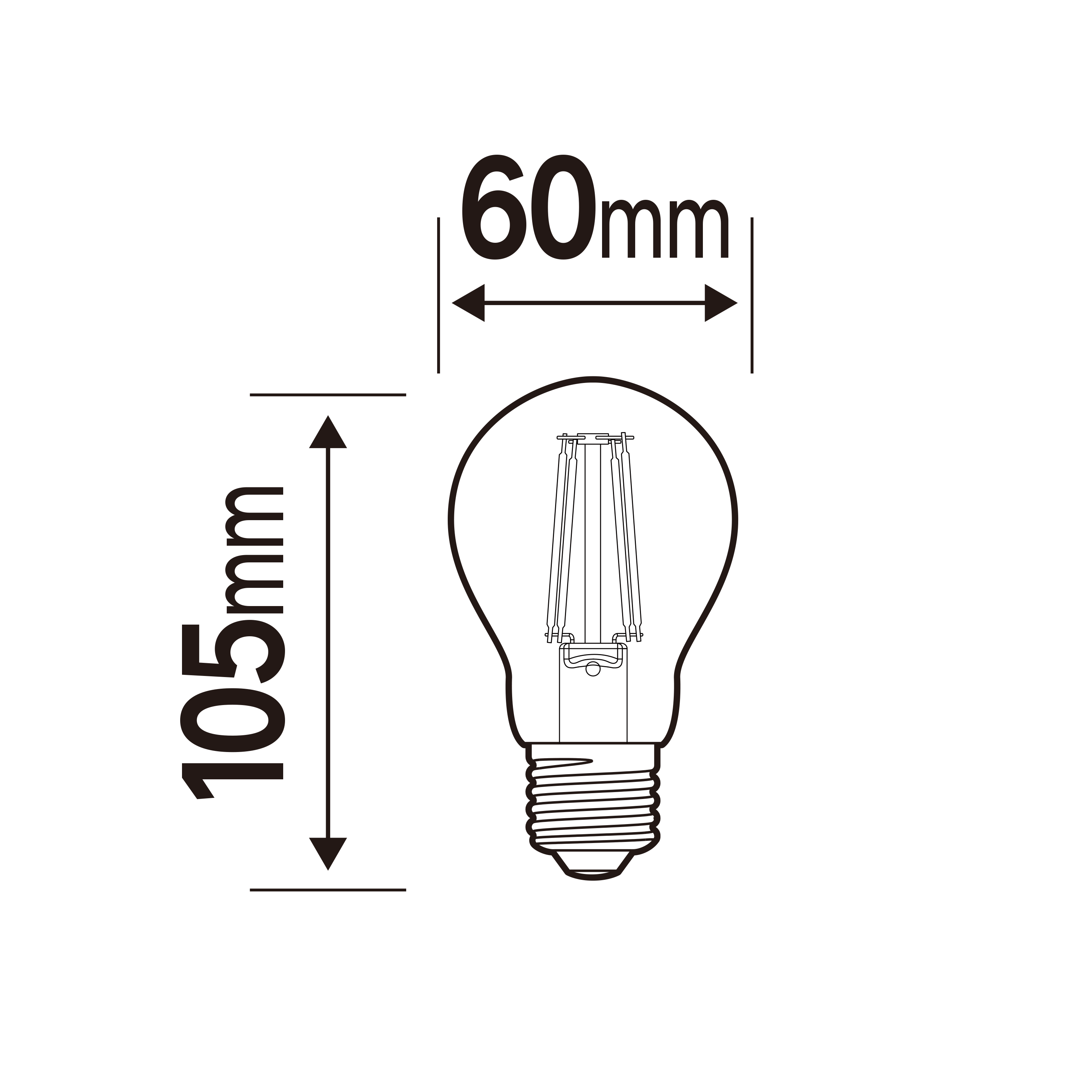 Pack 3 lâmpadas filamento A60 1521lm 2700K Lexman - 5