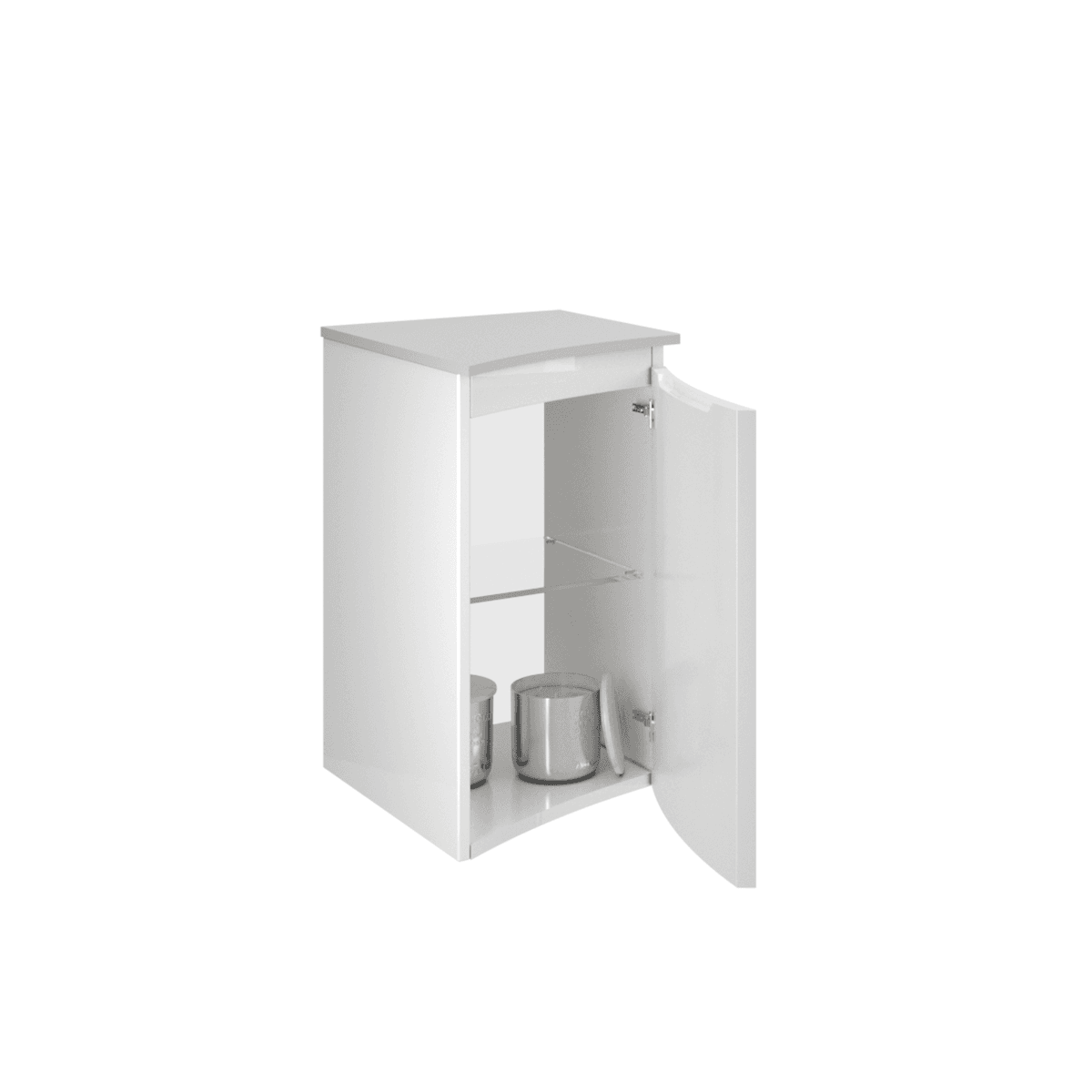 Estensione per mobile da bagno Armonia 1 anta bianco L 35 x H 56 x P 39 cm - 5