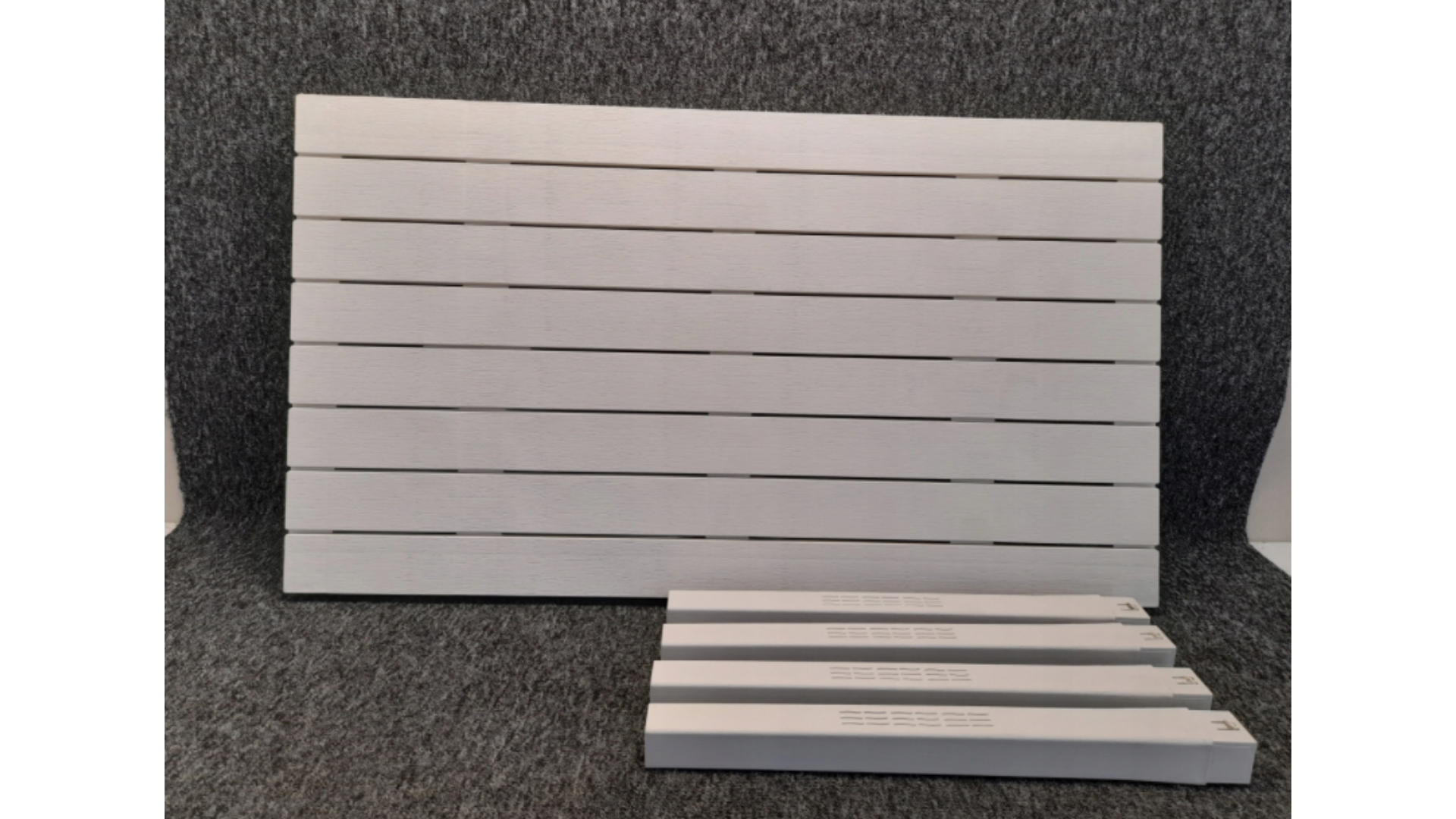 Tavolo da pranzo per giardino Sumatra struttura e superficie in Resina  bianco per 6 persone 138x80cm - 4