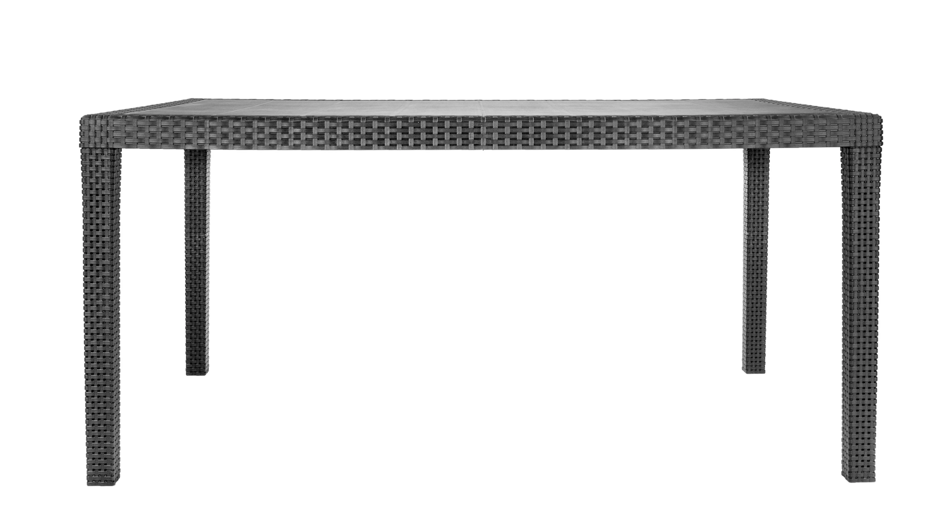 Tavolo da pranzo per giardino Prince struttura e superficie in resina grigio per 6 persone 150x90cm - 9