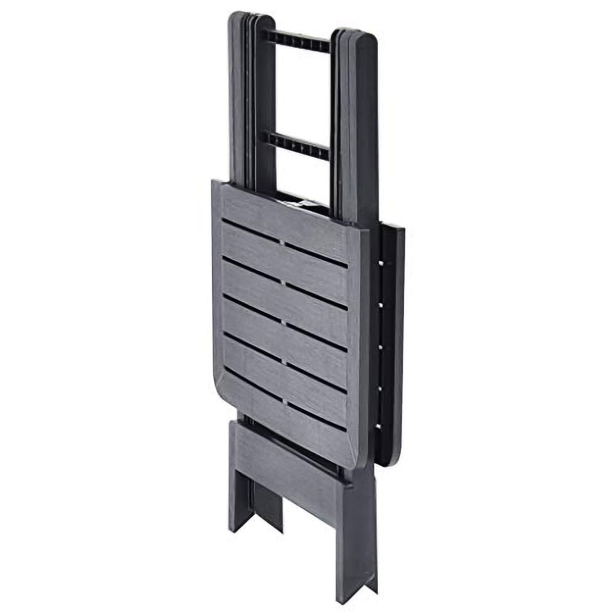 Tavolo da pranzo per giardino Tevere struttura e superficie in polipropilene antracite per 4 persone 79x72cm - 5