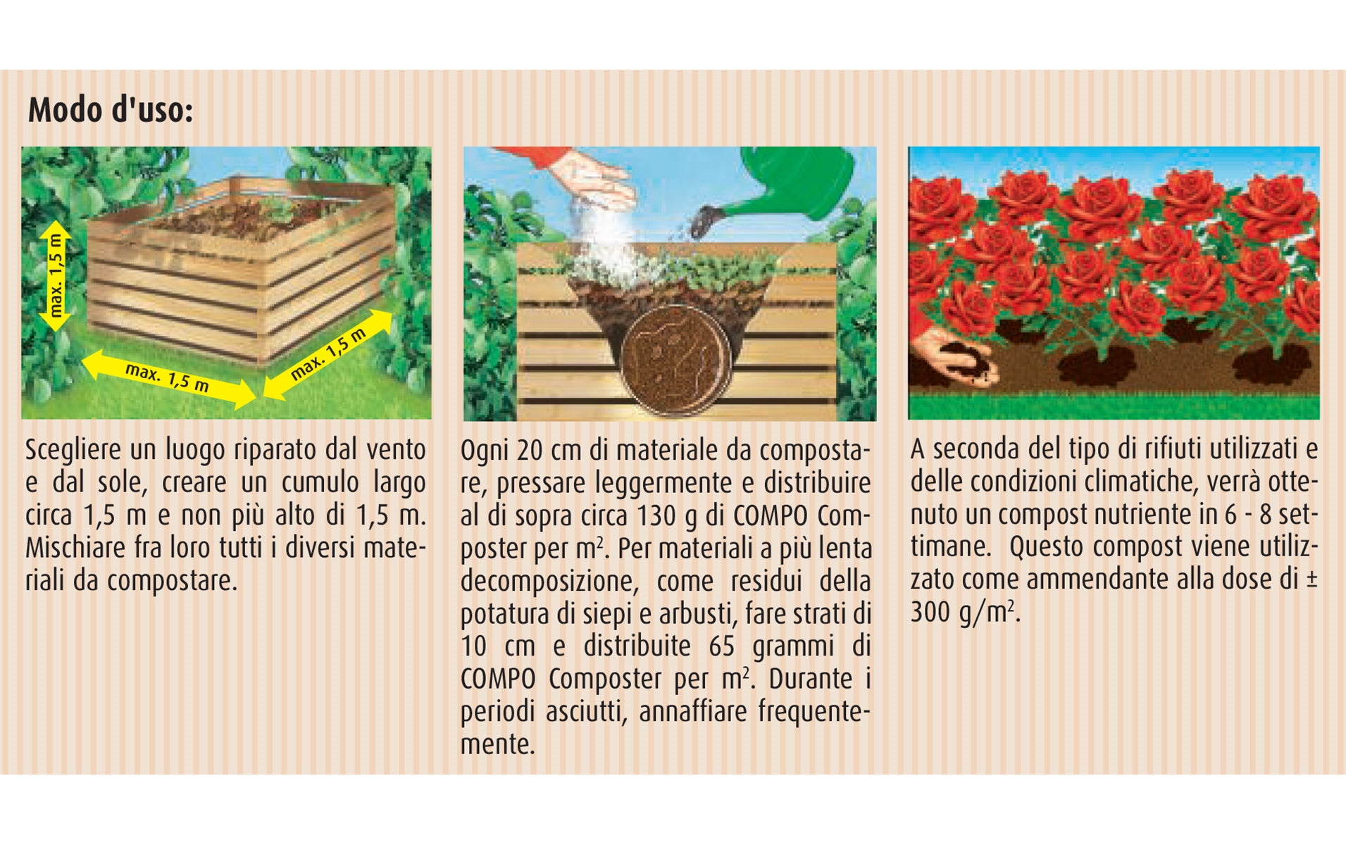 Attivatore di compostaggio granulato COMPO BIO Composter 1.8 kg - 3