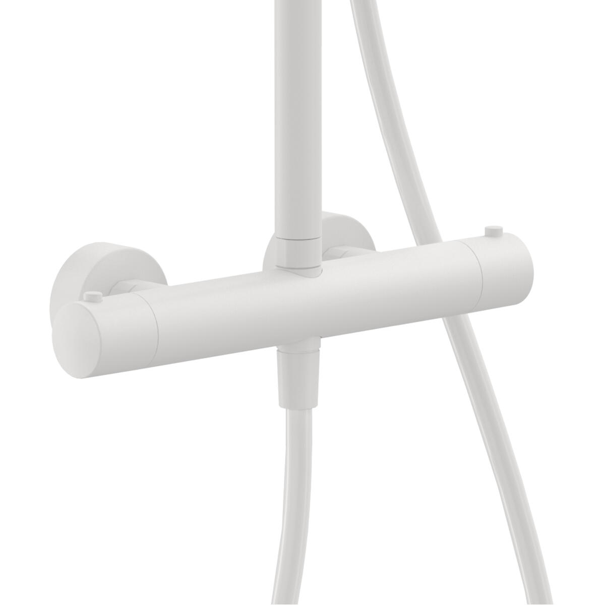 Colonna doccia con miscelatore Tayrona termostatico Bianco opaco - 4