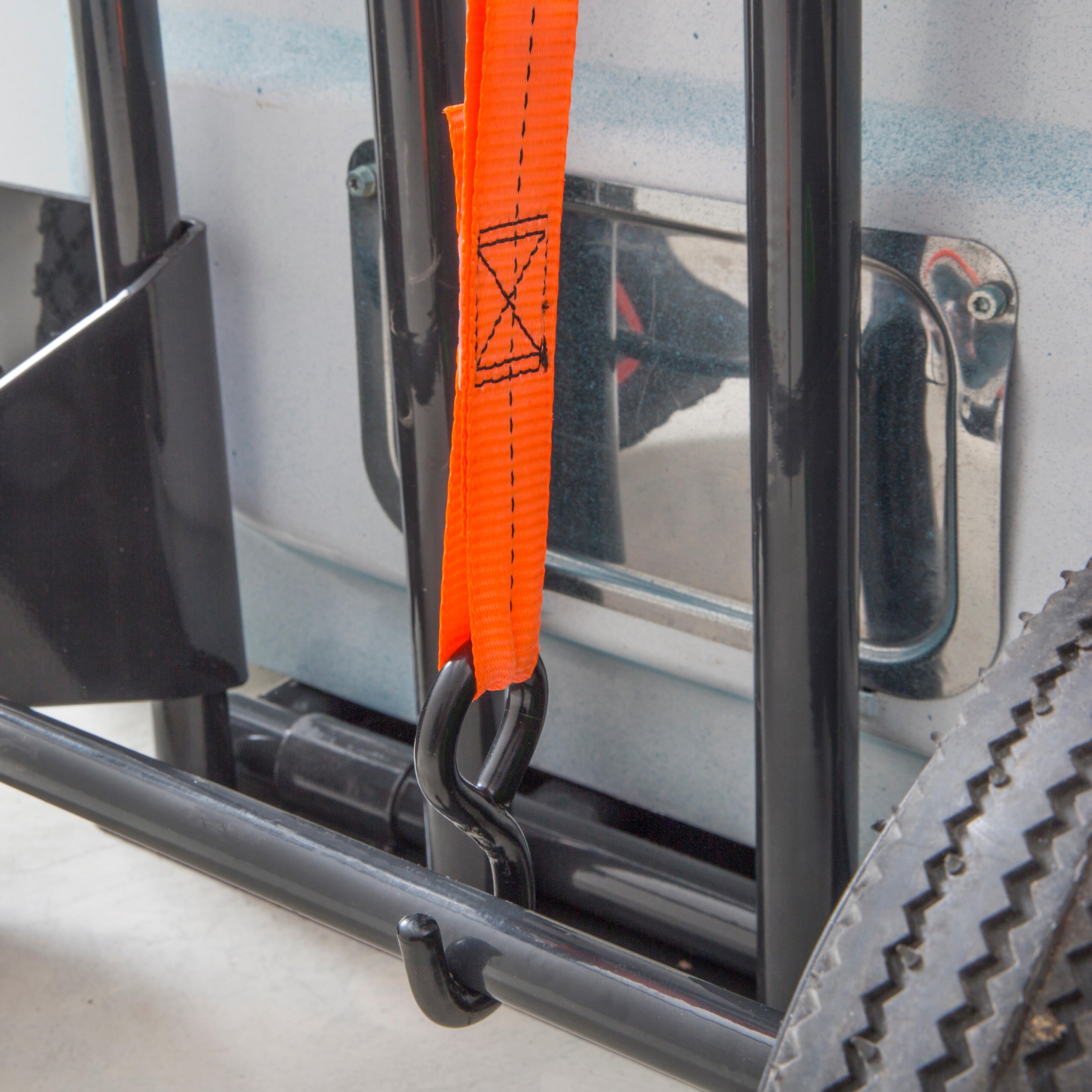 4 correa de sujeción con tensor de carraca y gancho de 4.5 m y carga máx. 250 kg - 11