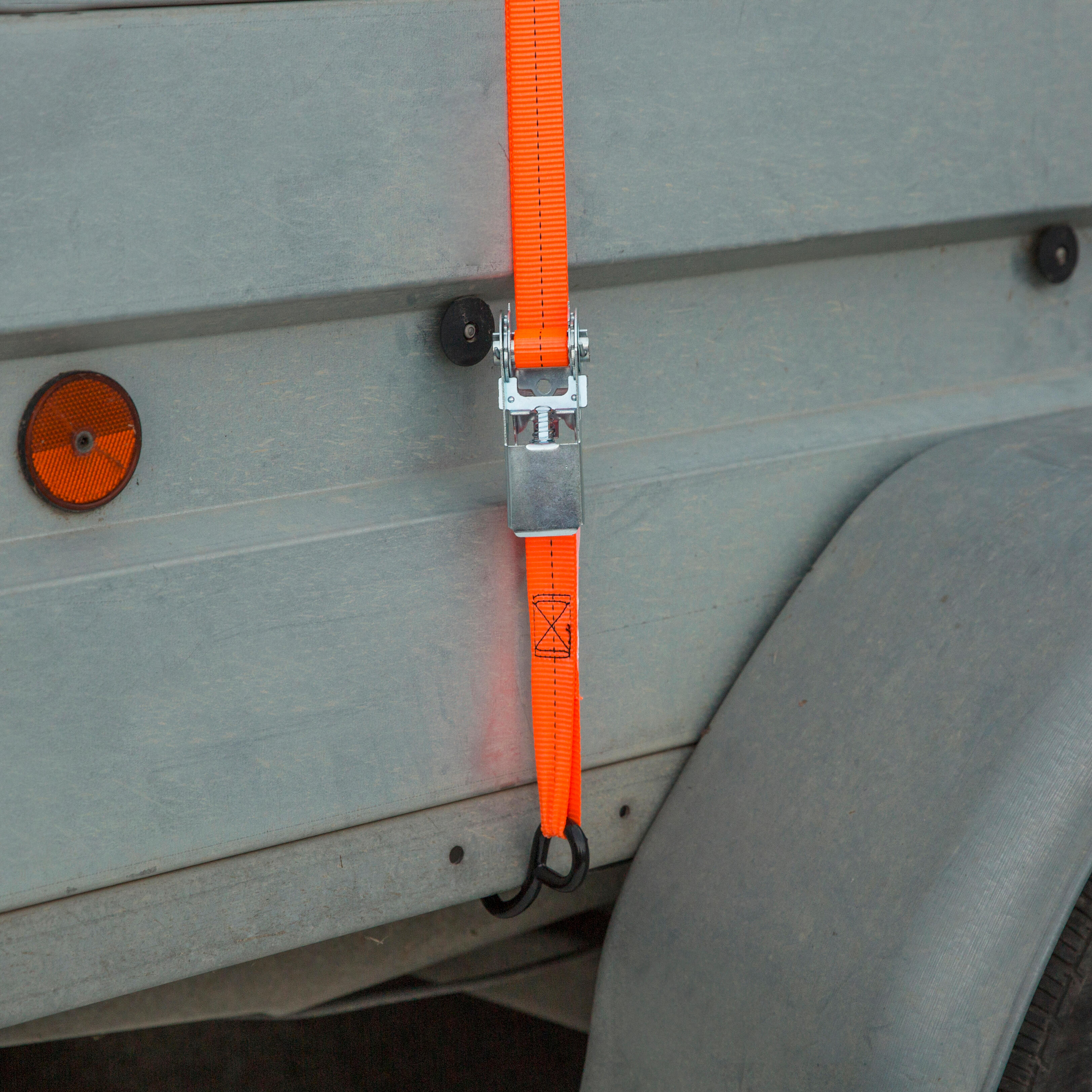 4 correa de sujeción con tensor de carraca y gancho de 4.5 m y carga máx. 250 kg - 7