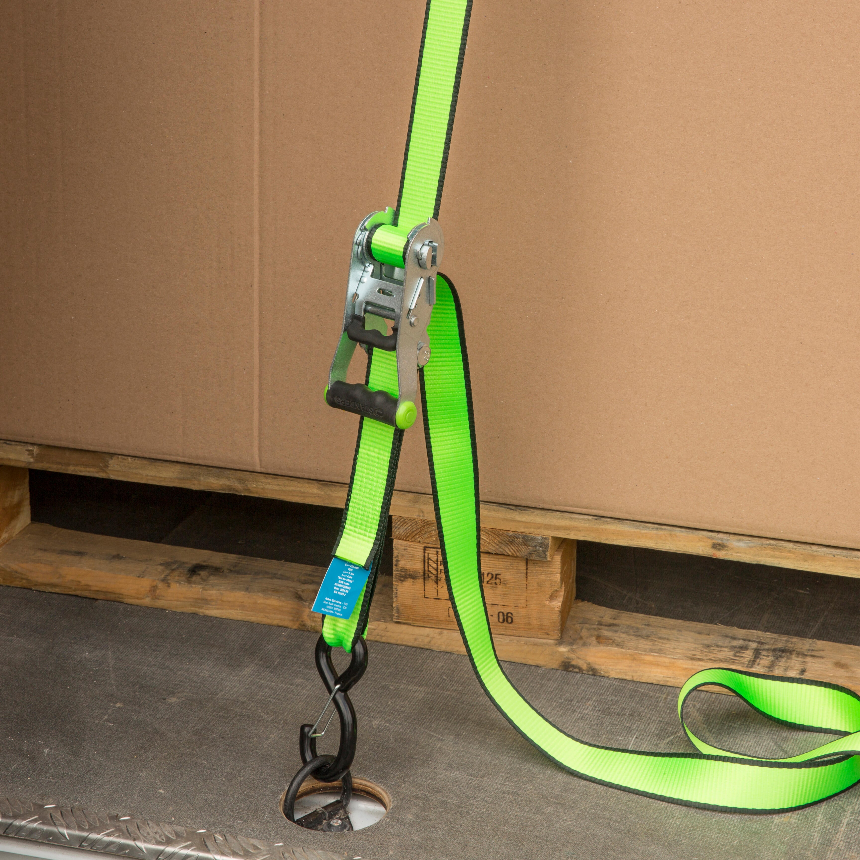 Pas transportowy 38 mm x 4.5 m 1100 kg napinacz-hak Standers - 4