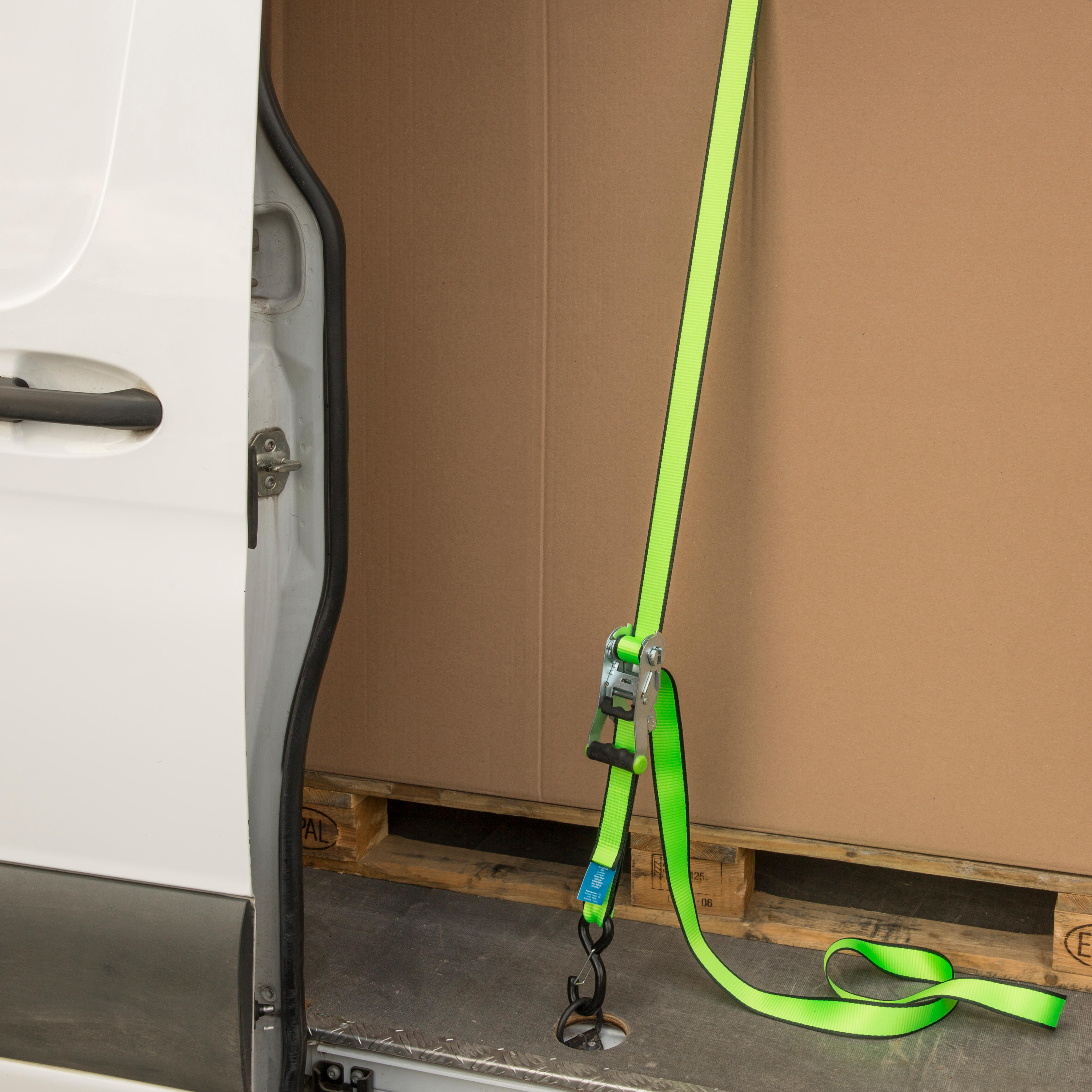 Pas transportowy 38 mm x 4.5 m 1100 kg napinacz-hak Standers - 2